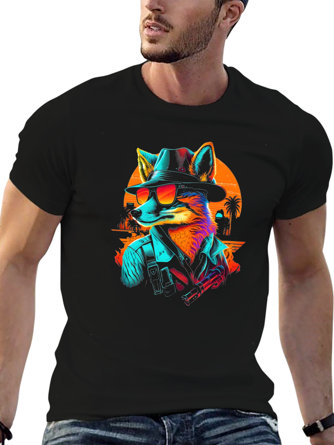 Retro Fox T-Shirt - Stylish Graphic Tee