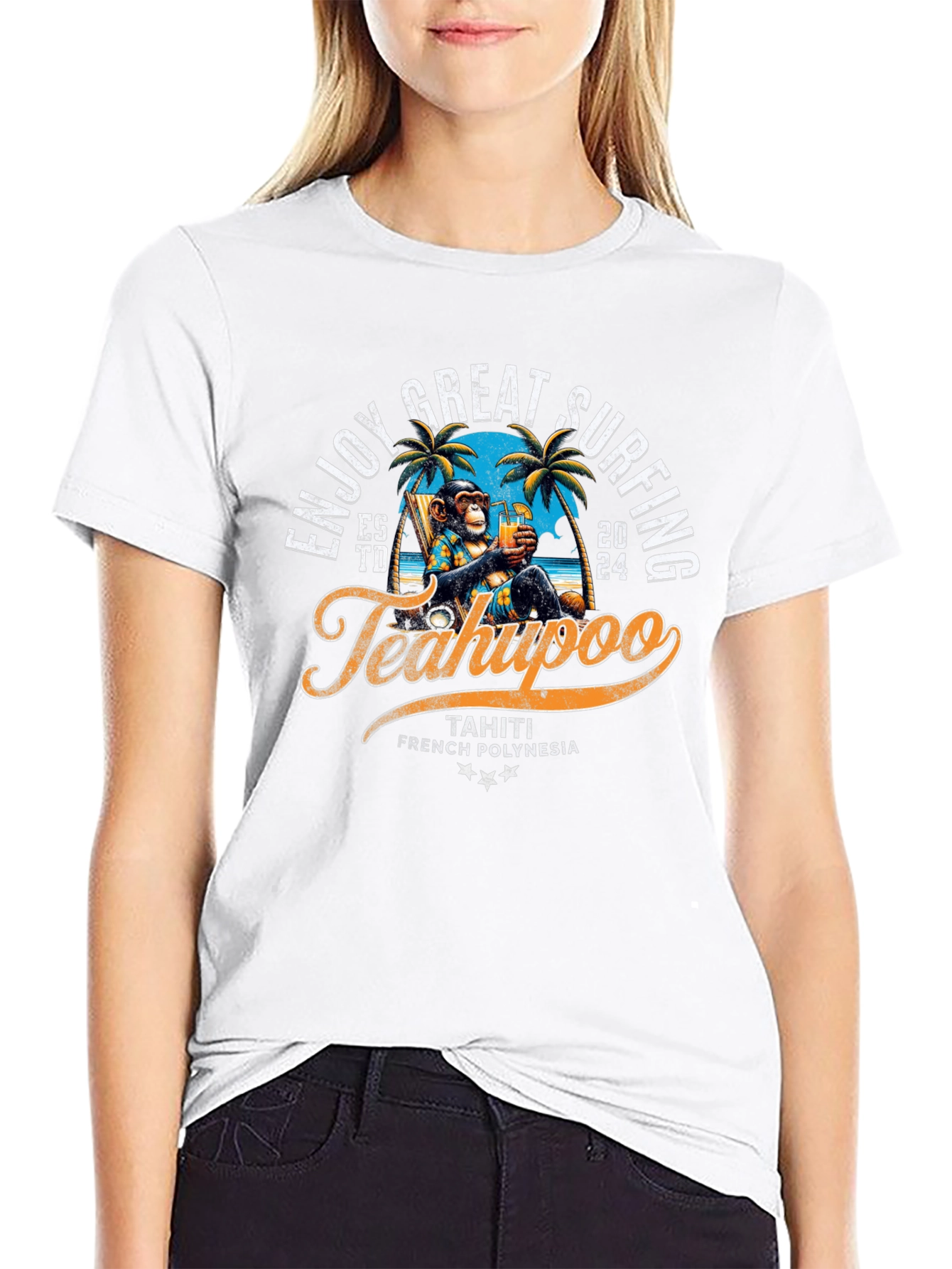 Teahupoo Surfing Tee