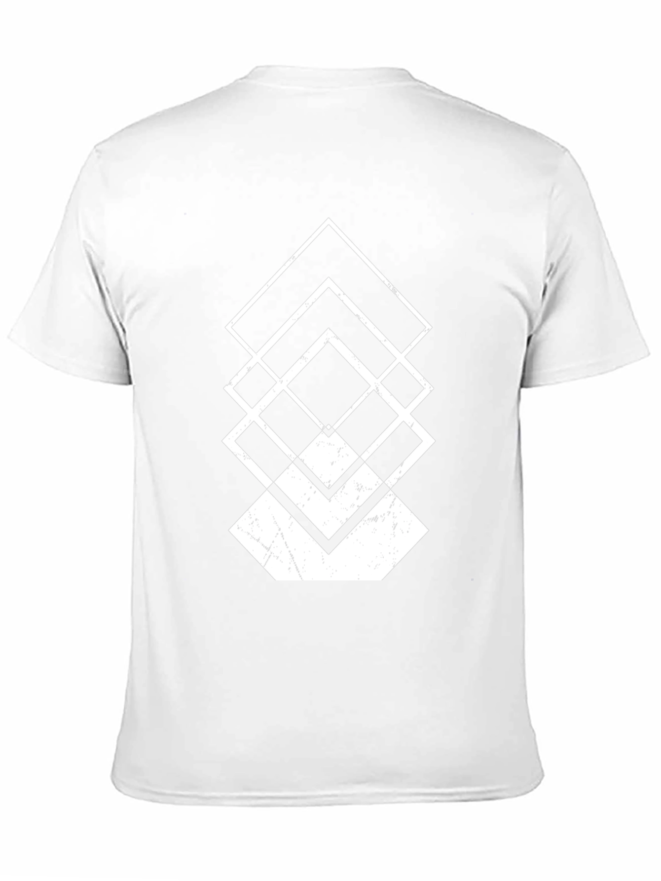 Abstract Geometric T-Shirt - Black