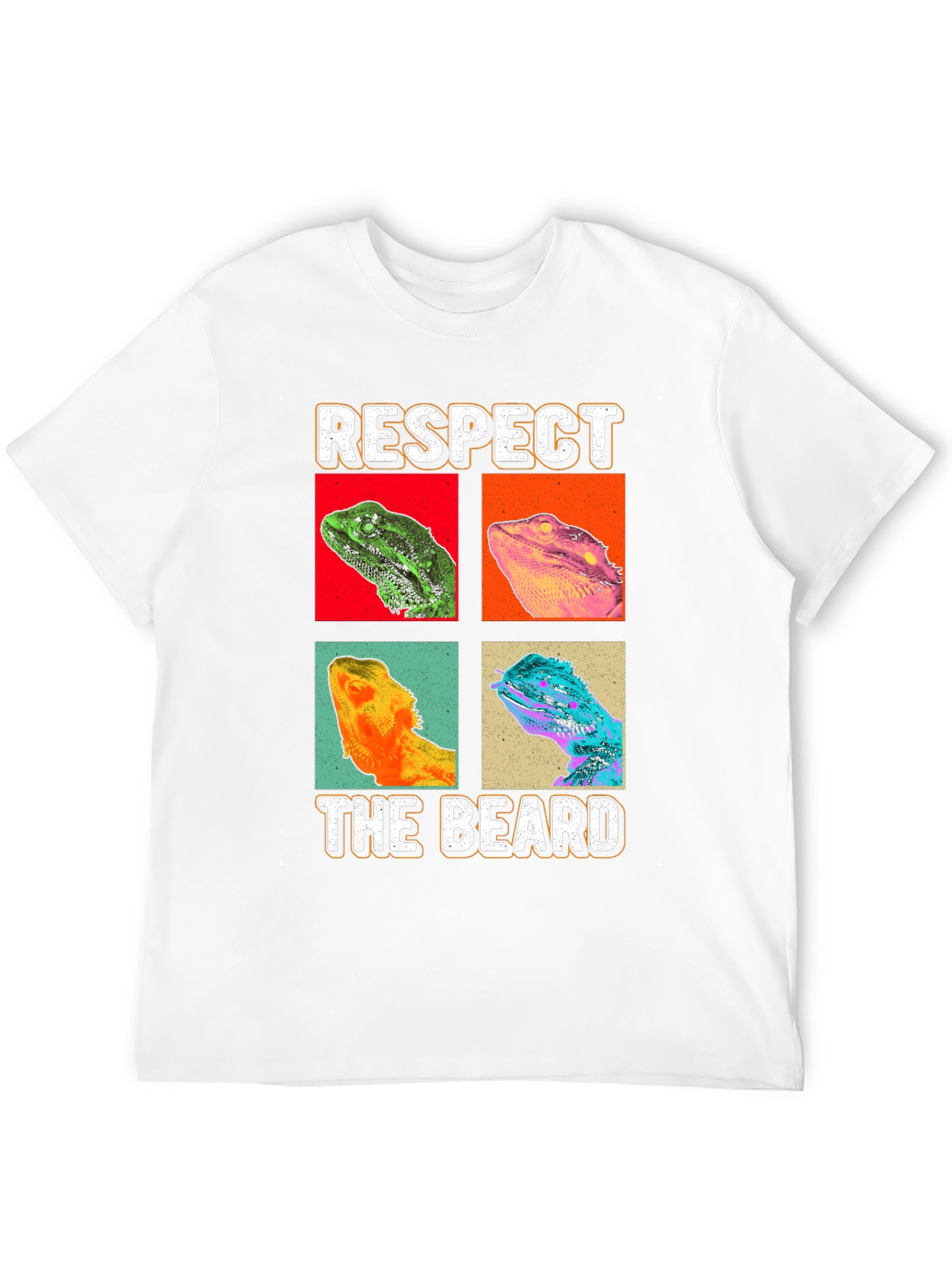 Respect The Beard T-Shirt - Bearded Dragon