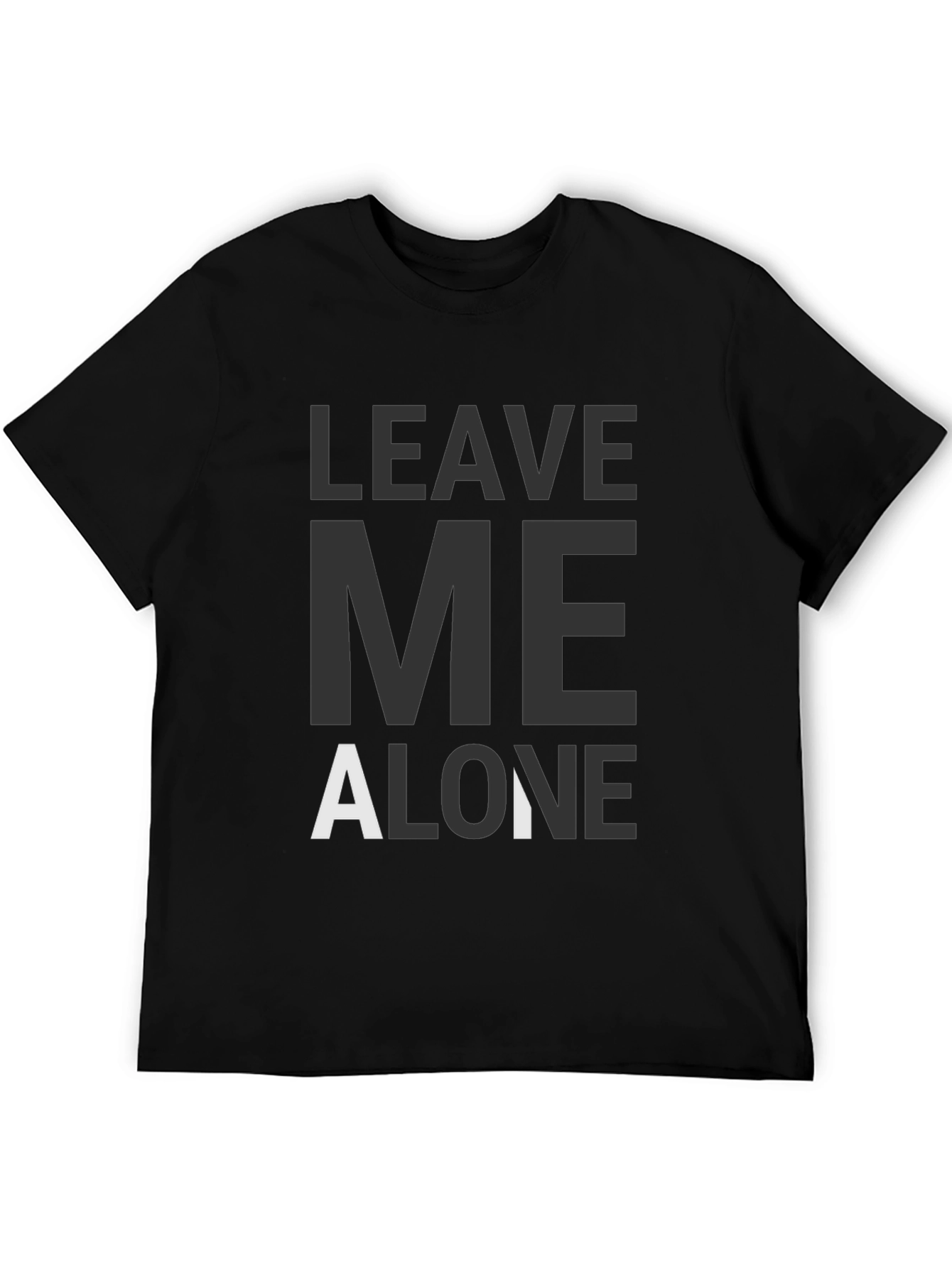 Leave Me Alone Graphic Tee - Black T-Shirt