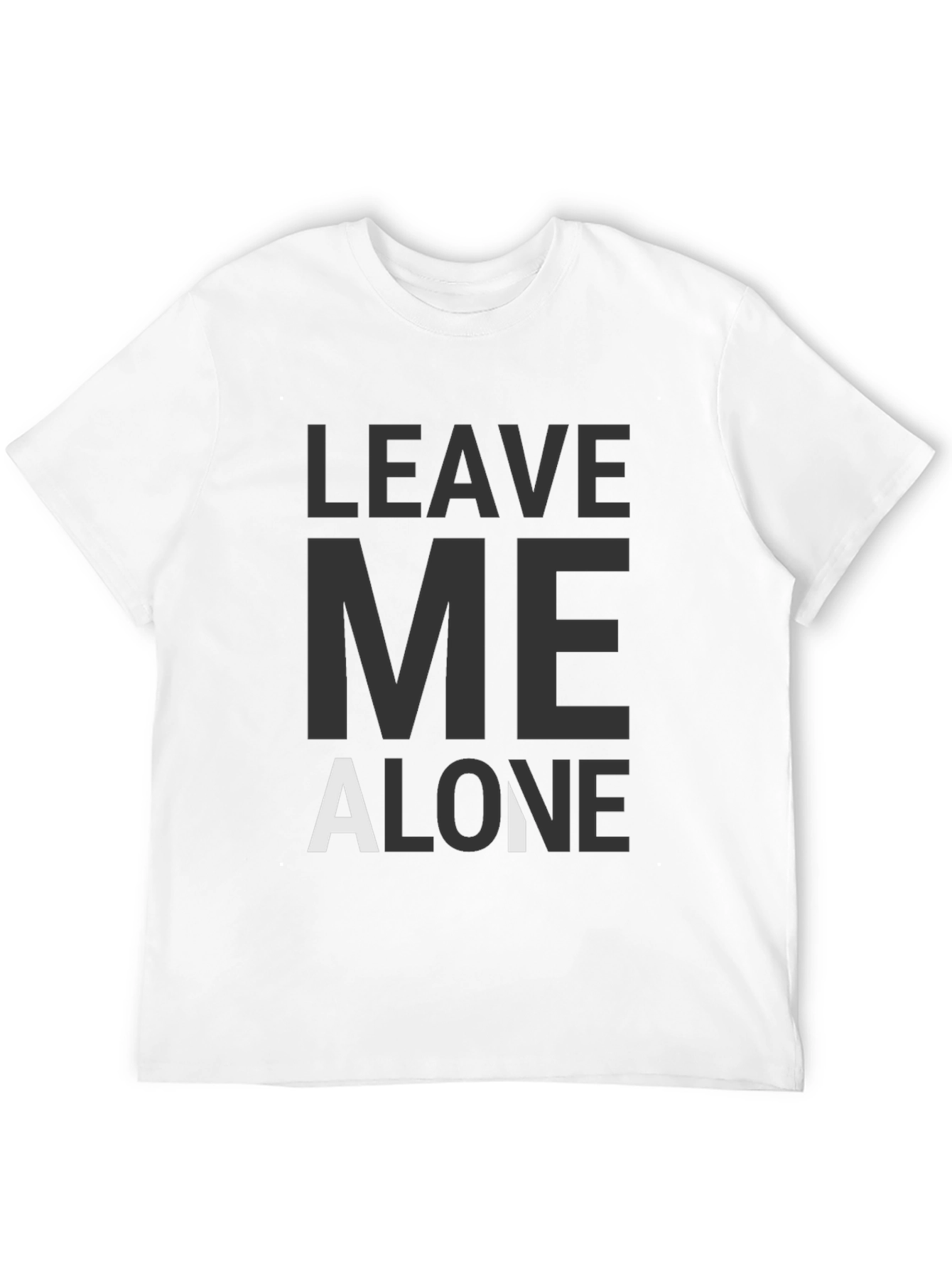 Leave Me Alone Graphic Tee - Black T-Shirt