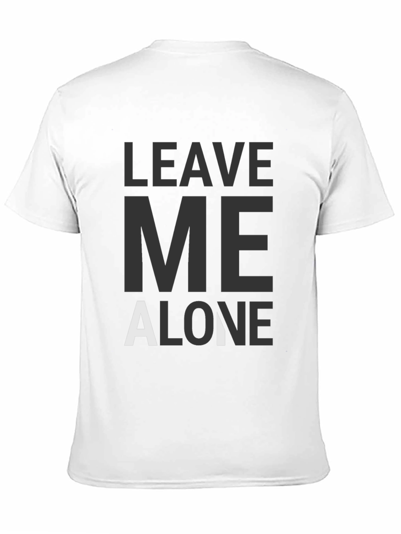 Leave Me Alone Graphic Tee - Black T-Shirt