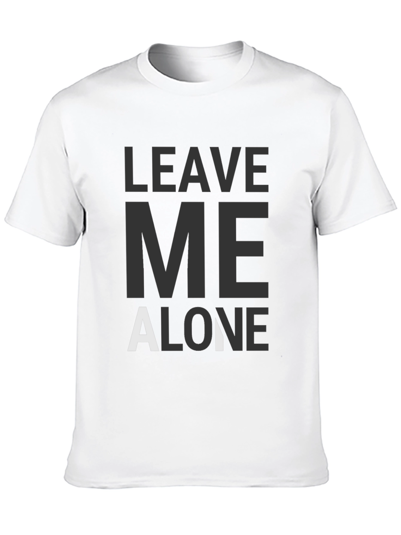 Leave Me Alone Graphic Tee - Black T-Shirt