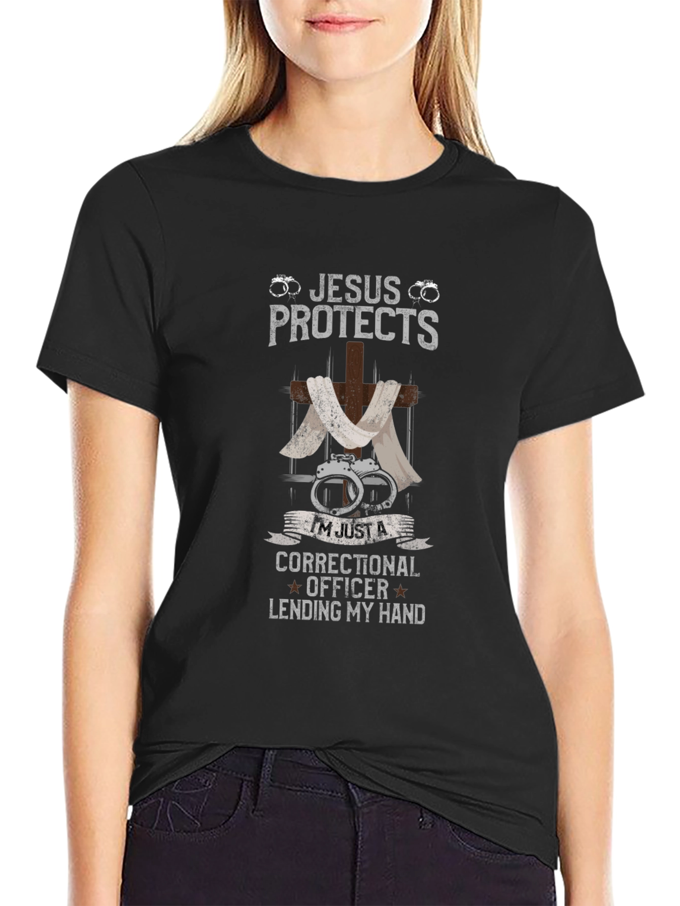 Jesus Protects Correctional Officer T-Shirt