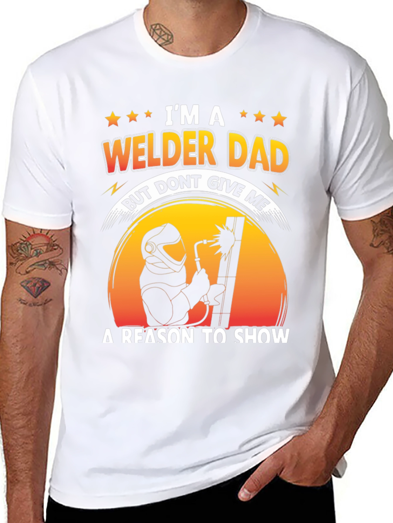 Welder Dad Graphic Tee