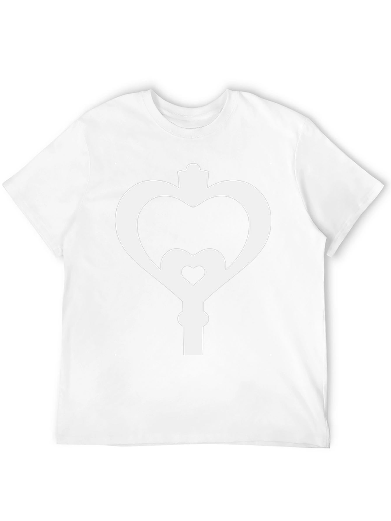 Heart Key Black Tee - Unlock Your Style
