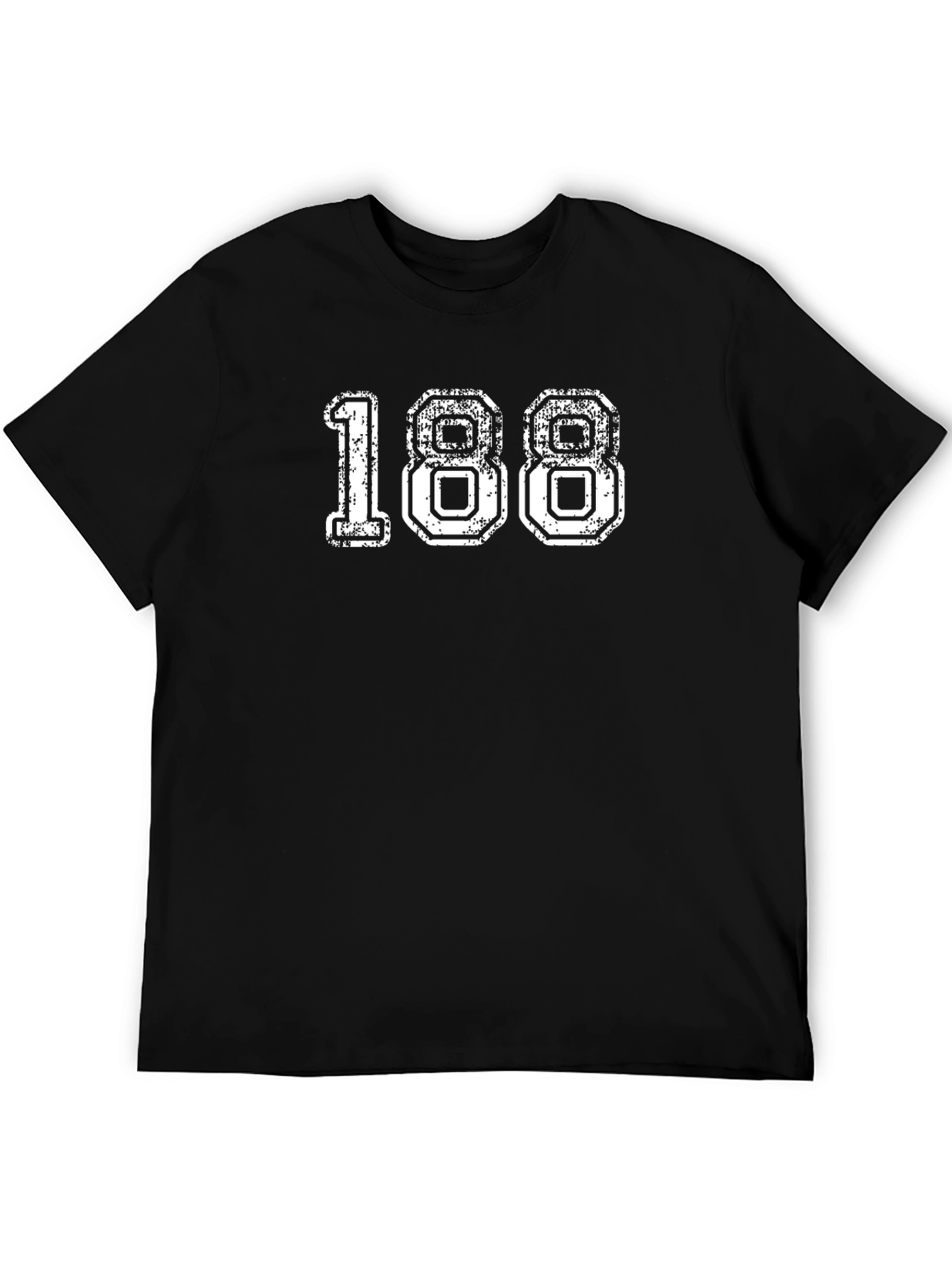 Retro Number 188 Black T-Shirt