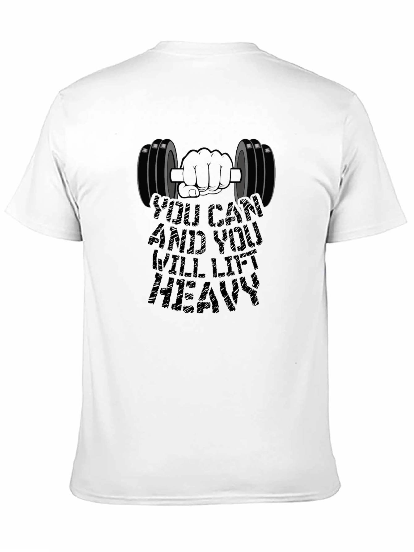 Motivational Gym T-Shirt: Lift Heavy Design