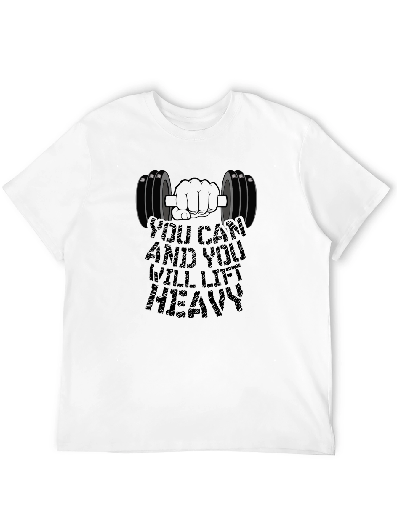 Motivational Gym T-Shirt: Lift Heavy Design