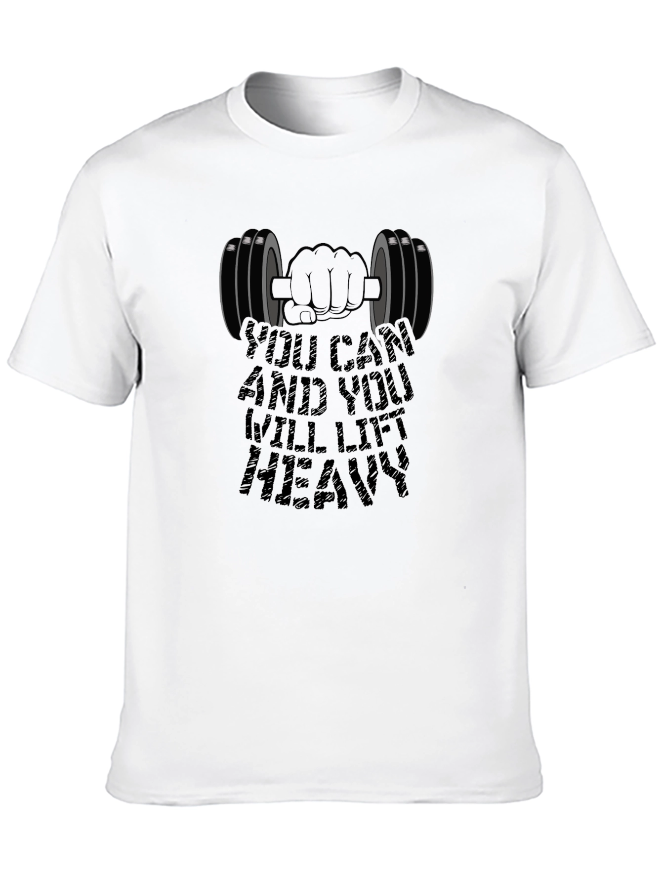 Motivational Gym T-Shirt: Lift Heavy Design