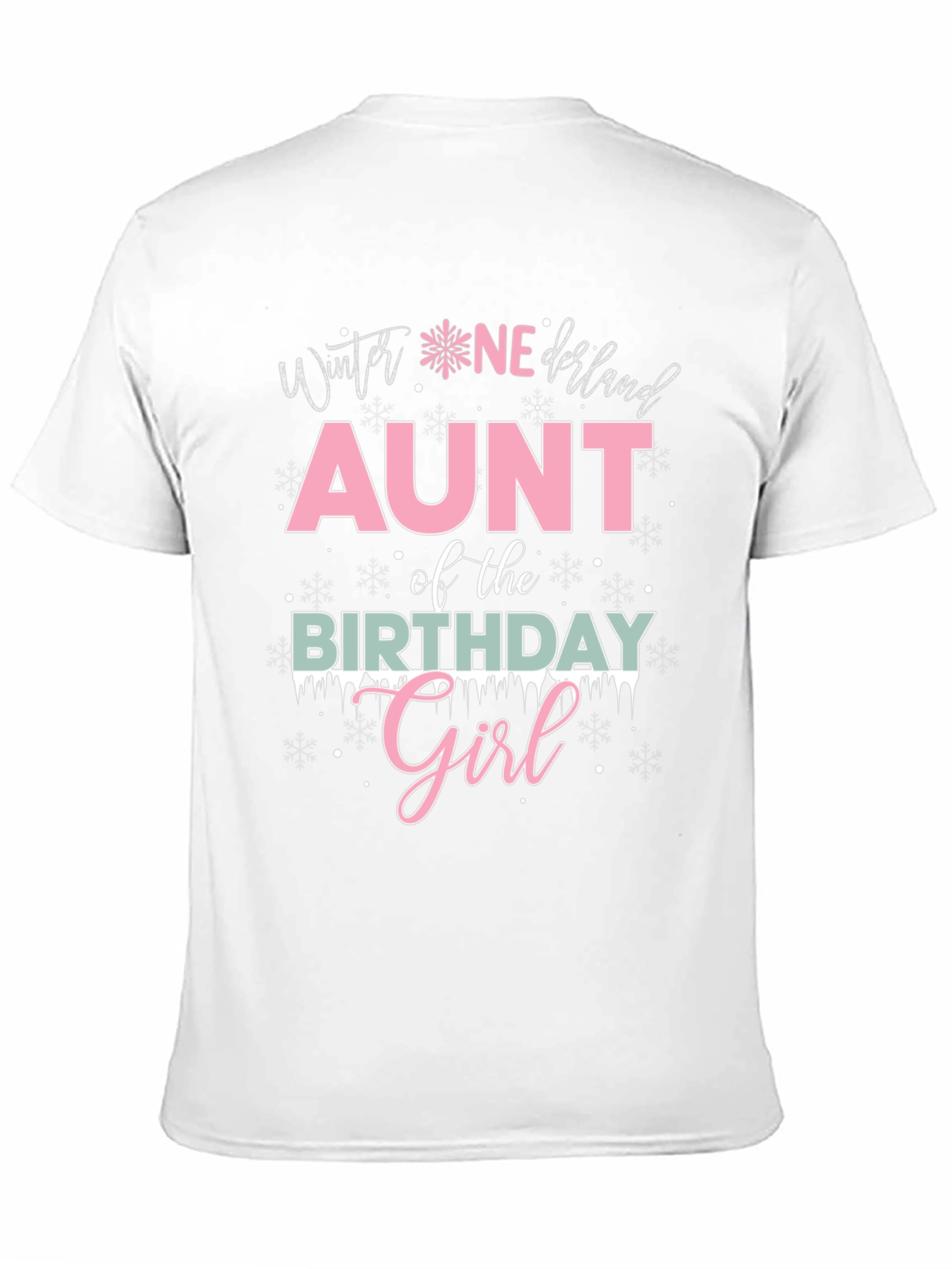 Winter Wonderland Aunt Birthday Girl T-Shirt