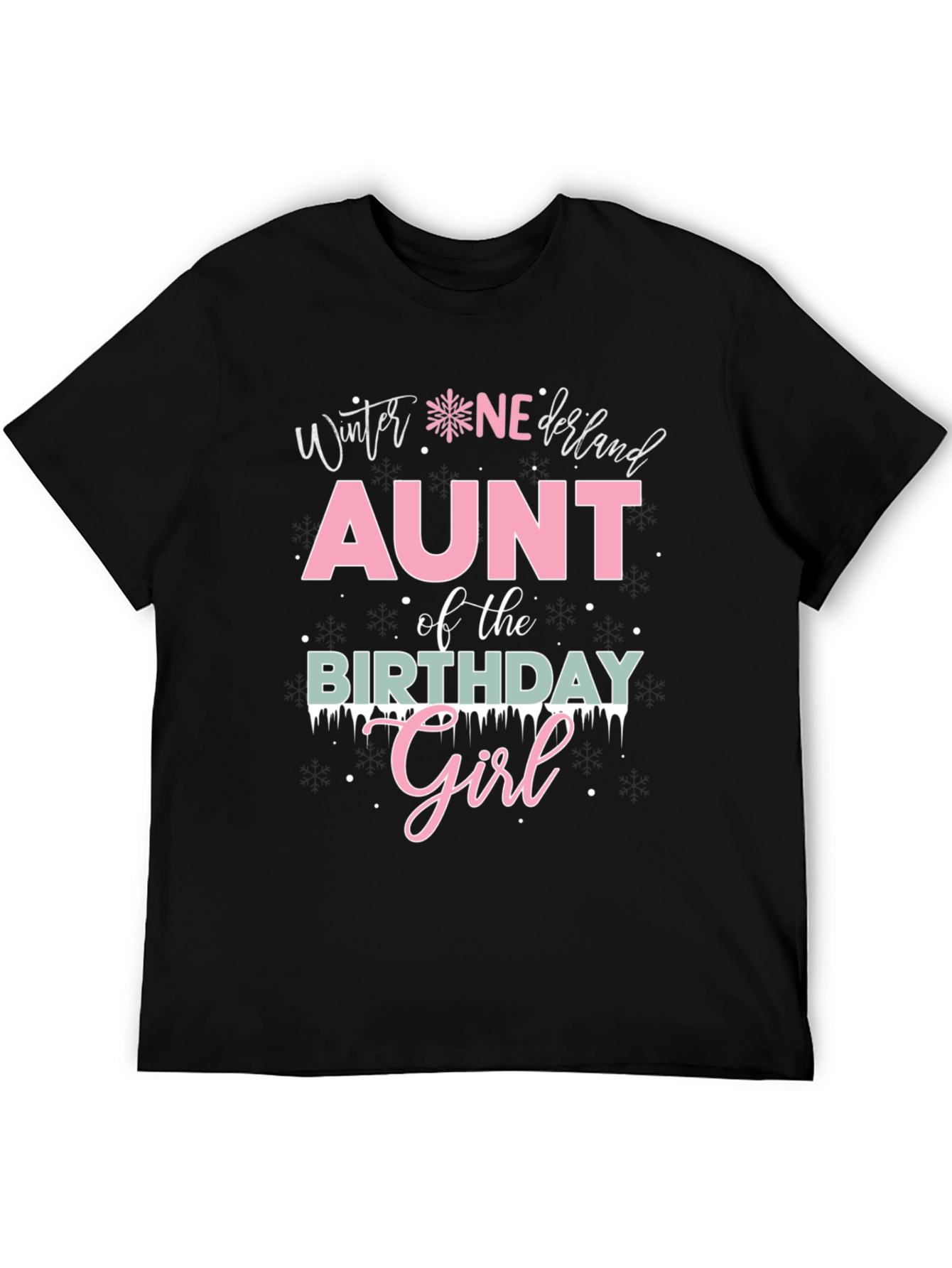 Winter Wonderland Aunt Birthday Girl T-Shirt