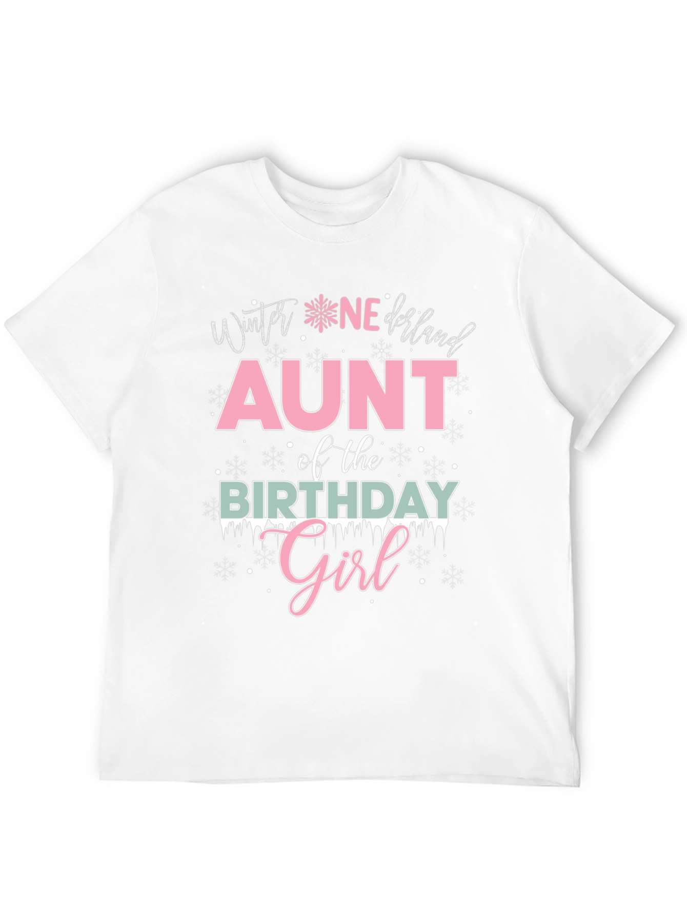 Winter Wonderland Aunt Birthday Girl T-Shirt