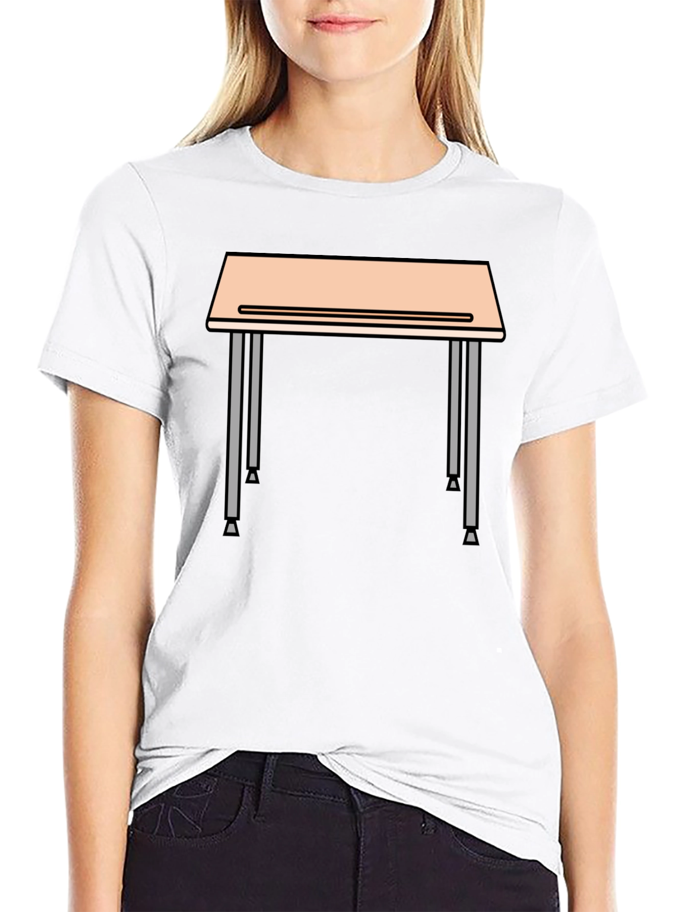 Student Desk Graphic Tee - Back to School Style