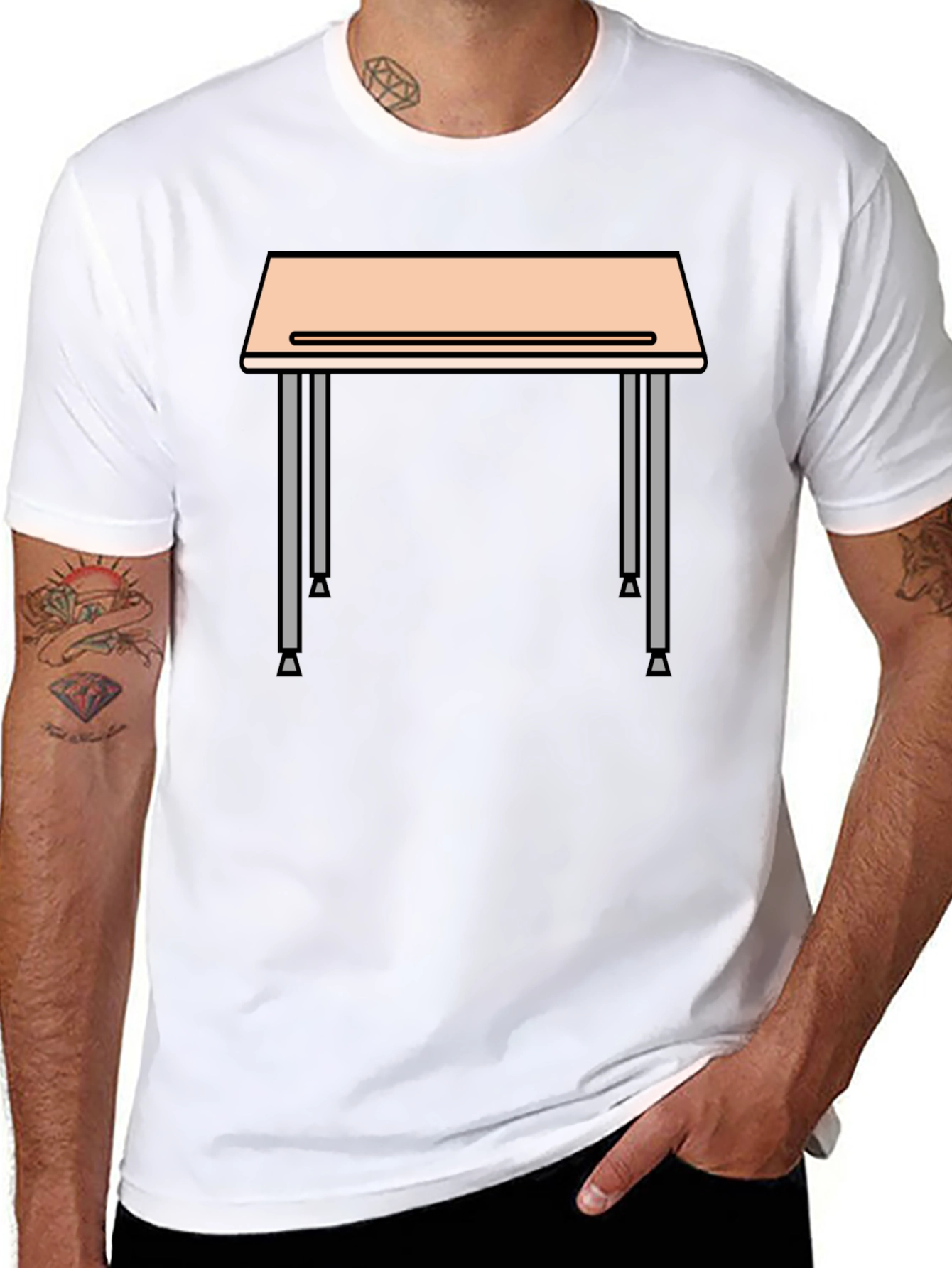 Student Desk Graphic Tee - Back to School Style