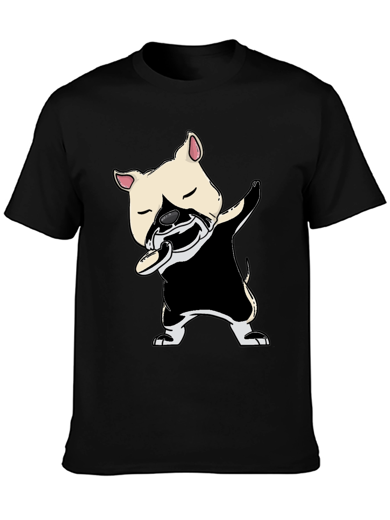 Dabbing Dog Graphic Tee - Unisex Black T-Shirt