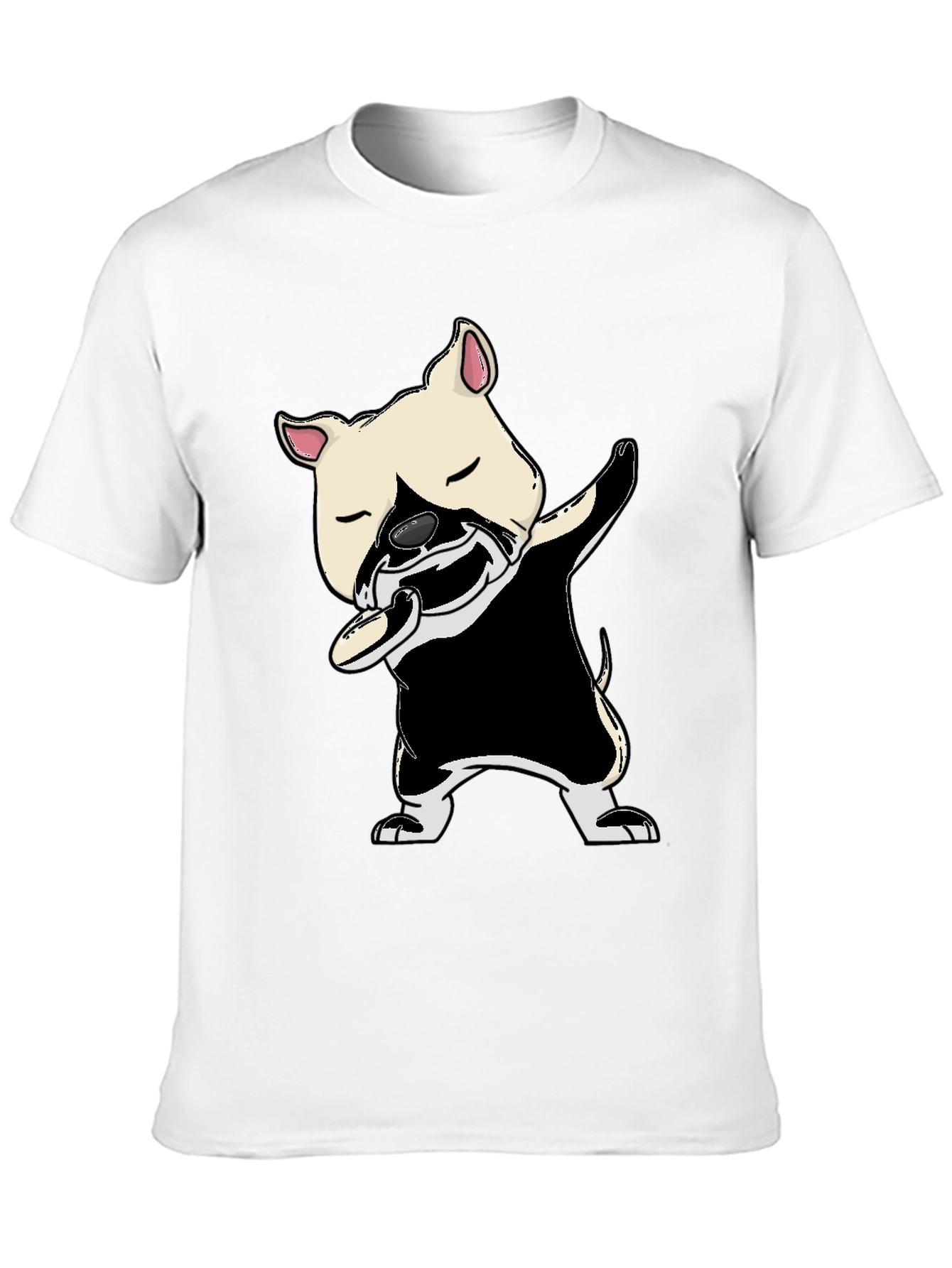 Dabbing Dog Graphic Tee - Unisex Black T-Shirt