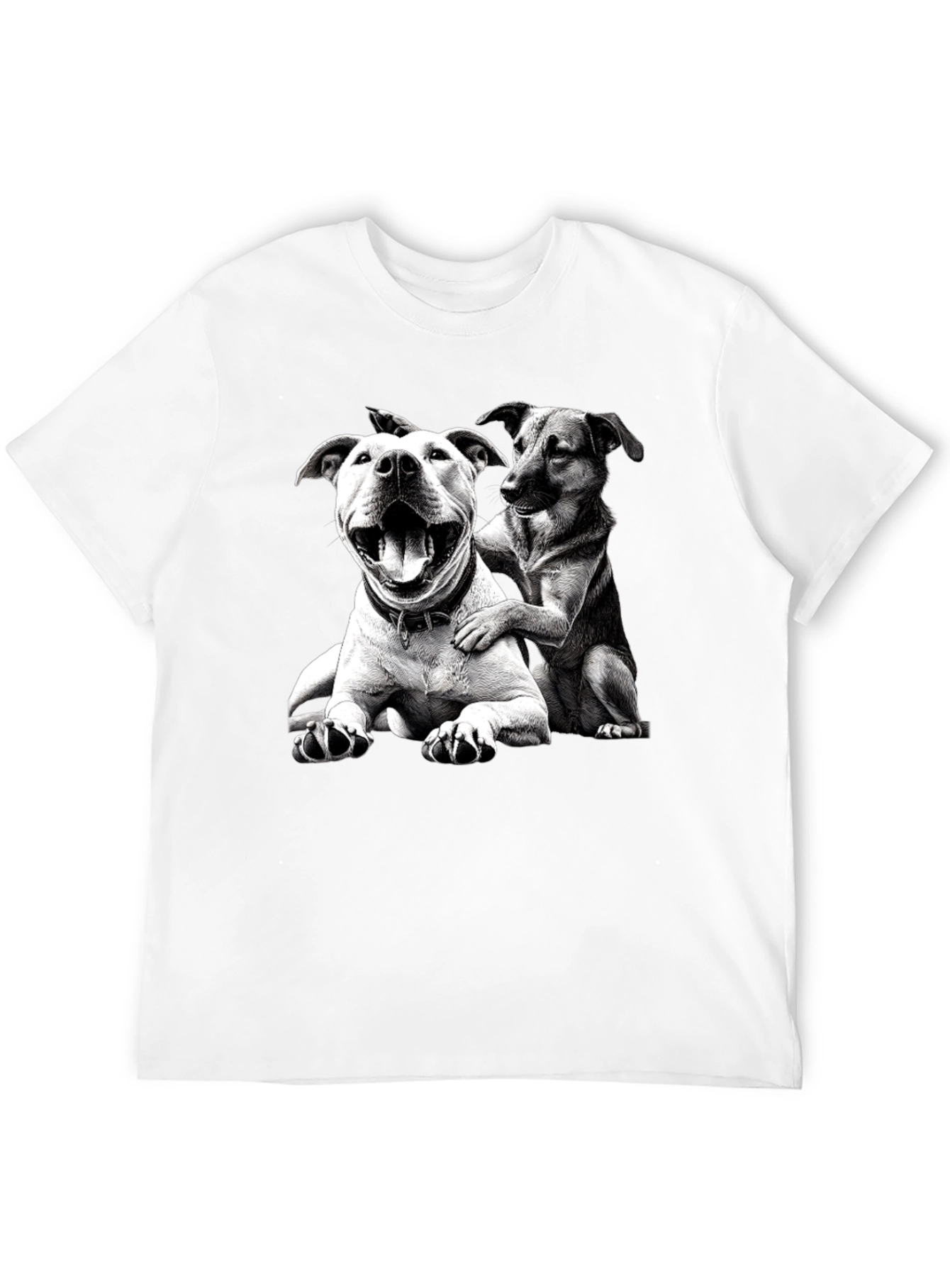 Dog Lovers Black Graphic Tee