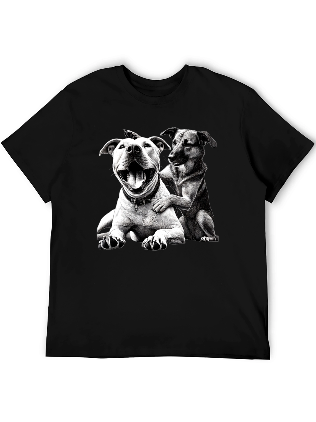 Dog Lovers Black Graphic Tee
