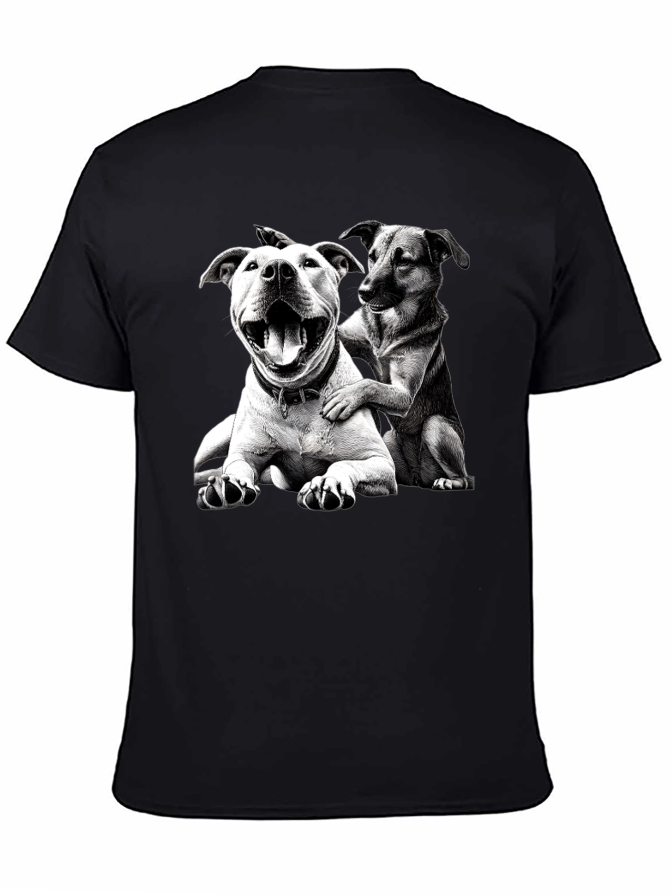 Dog Lovers Black Graphic Tee