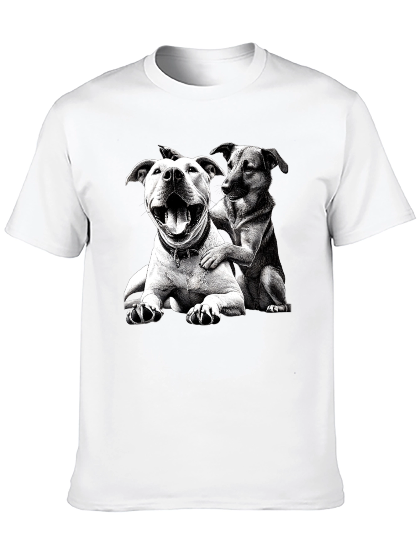 Dog Lovers Black Graphic Tee