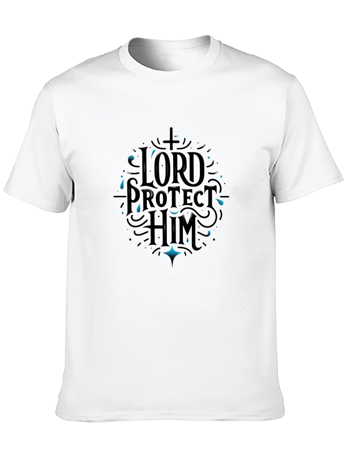Lord Protect Him Black Graphic Tee