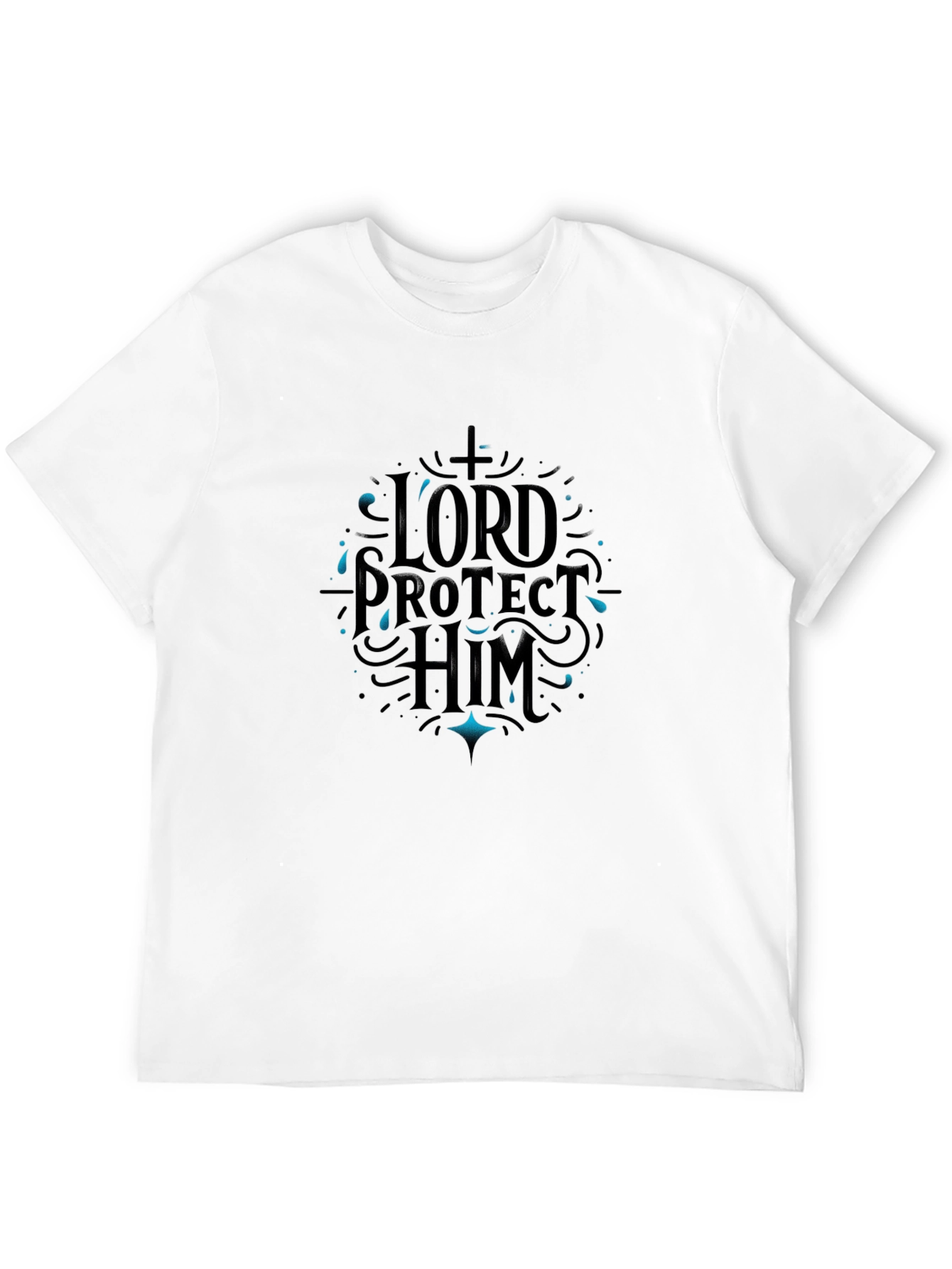 Lord Protect Him Black Graphic Tee