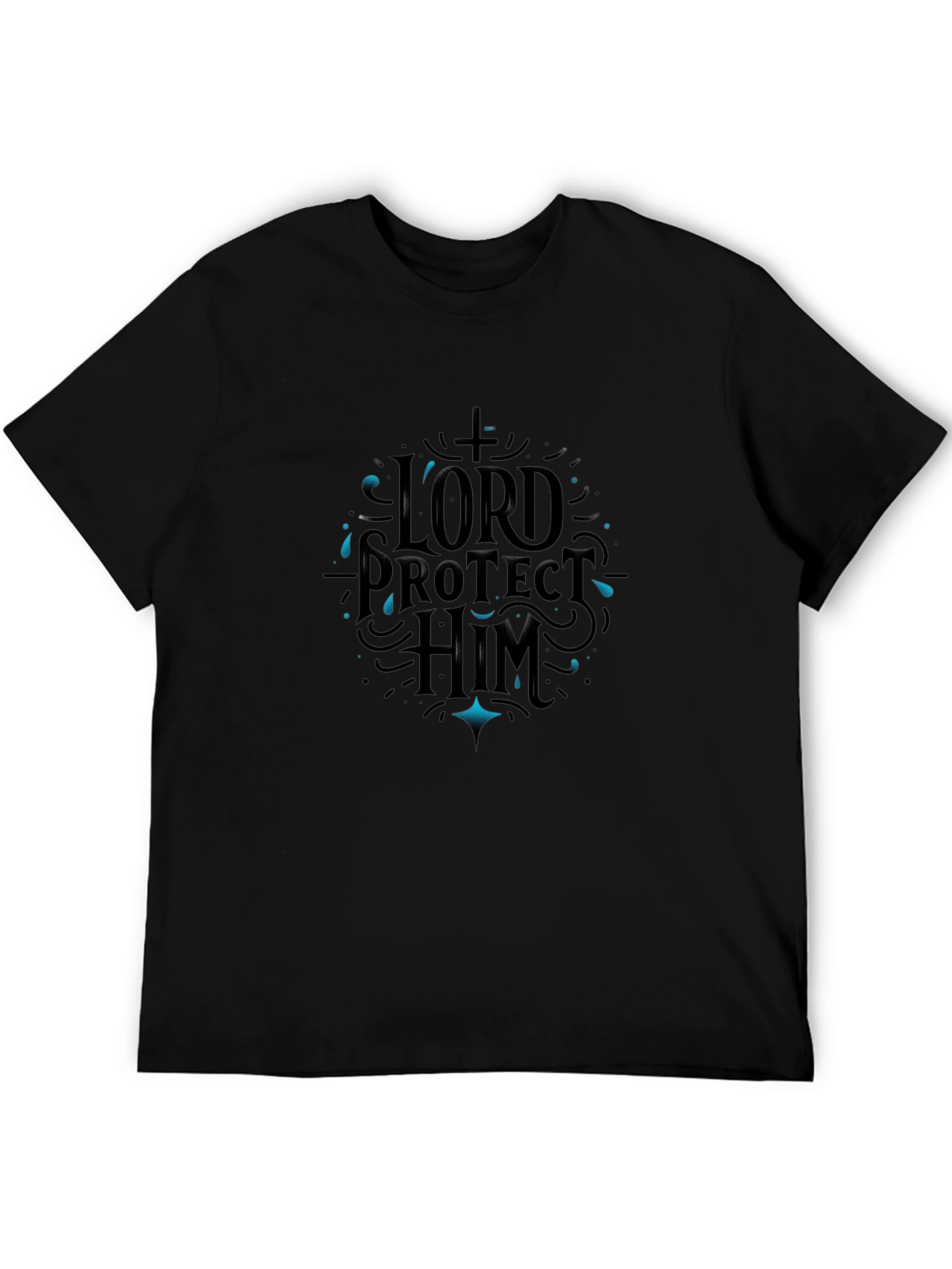 Lord Protect Him Black Graphic Tee