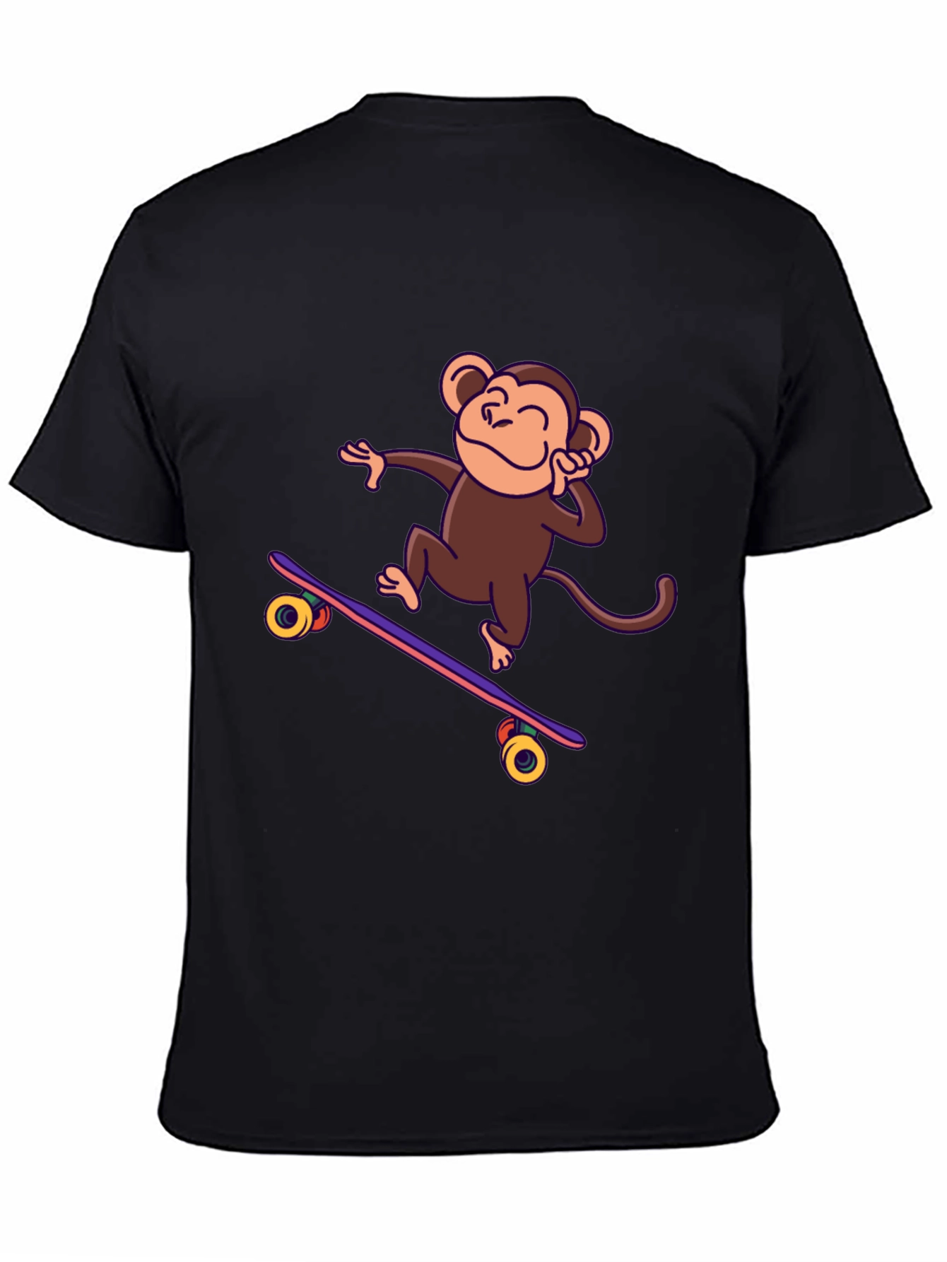 Skateboarding Monkey Graphic Tee - Fun & Stylish!