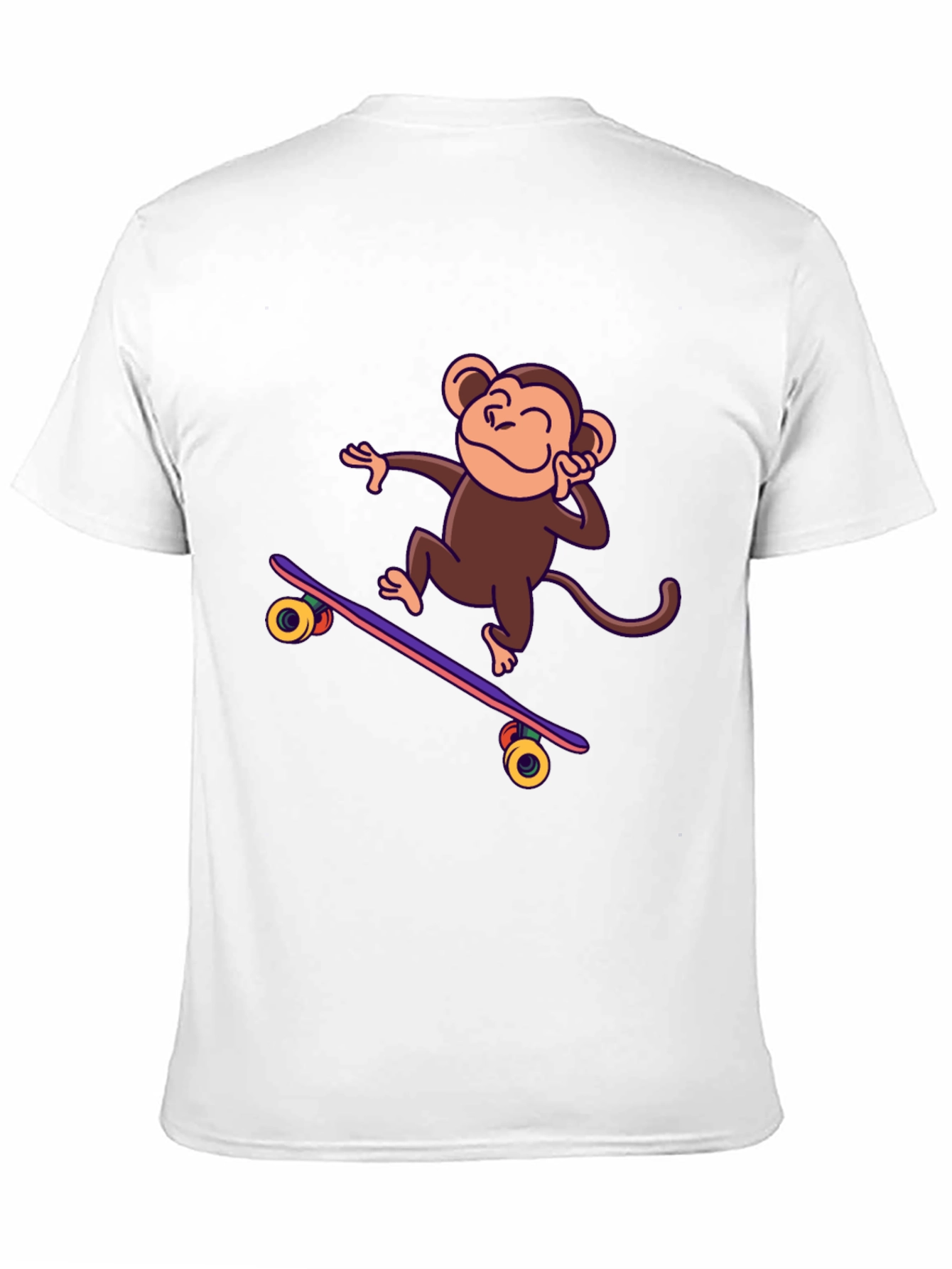 Skateboarding Monkey Graphic Tee - Fun & Stylish!