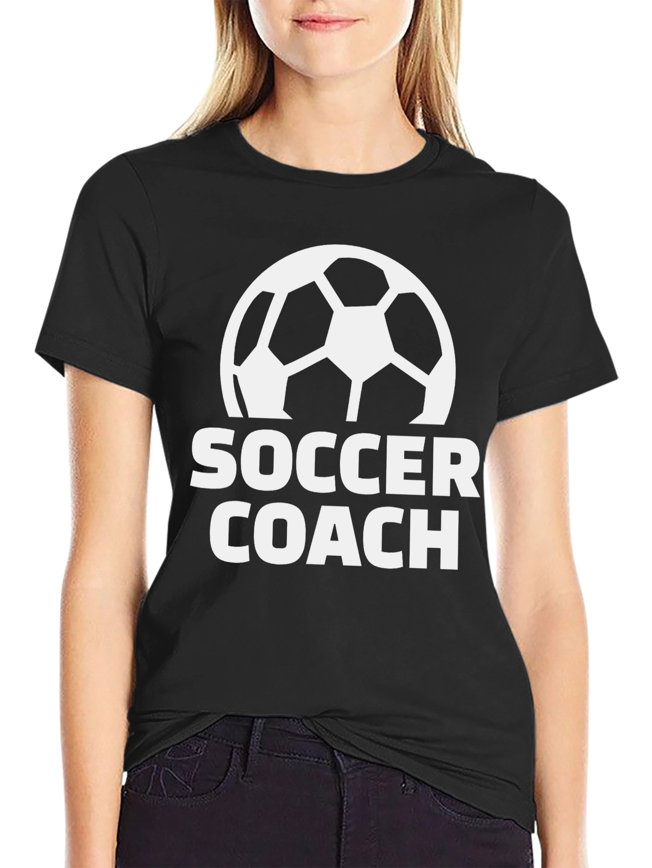 Soccer Coach Black T-Shirt