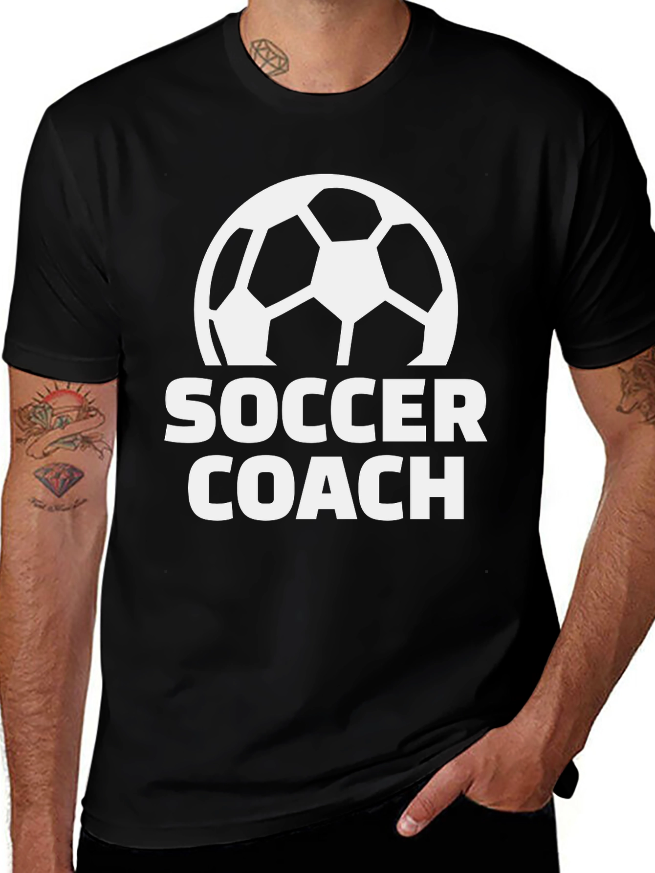 Soccer Coach Black T-Shirt