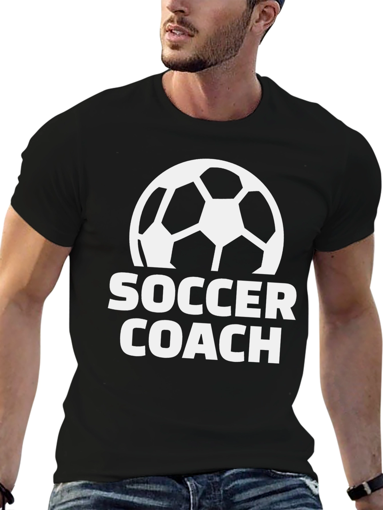 Soccer Coach Black T-Shirt