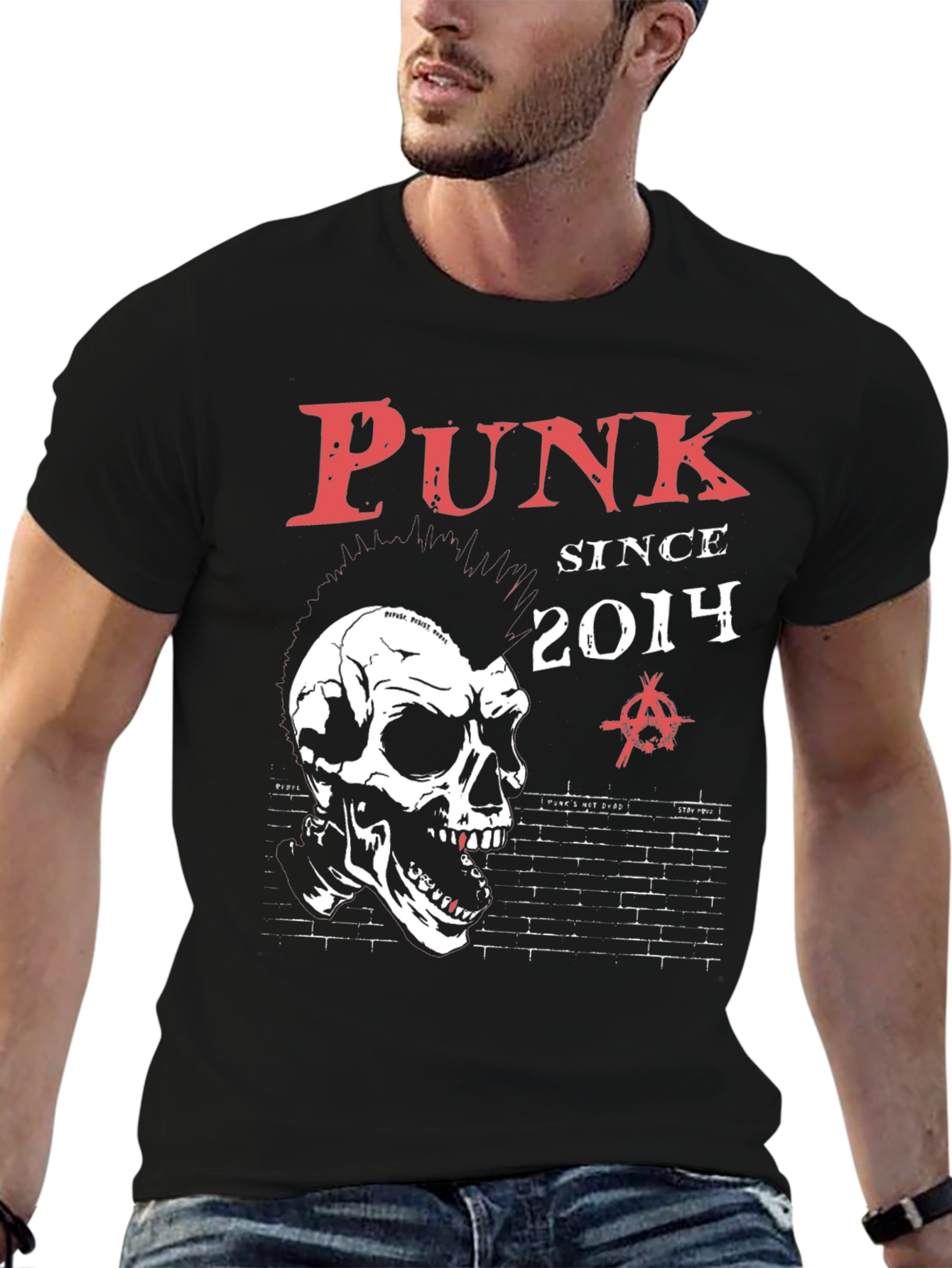Punk Since 2014 Black T-Shirt