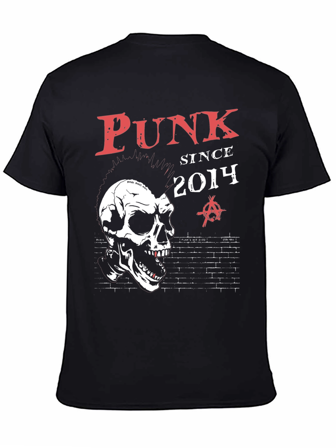 Punk Since 2014 Black T-Shirt