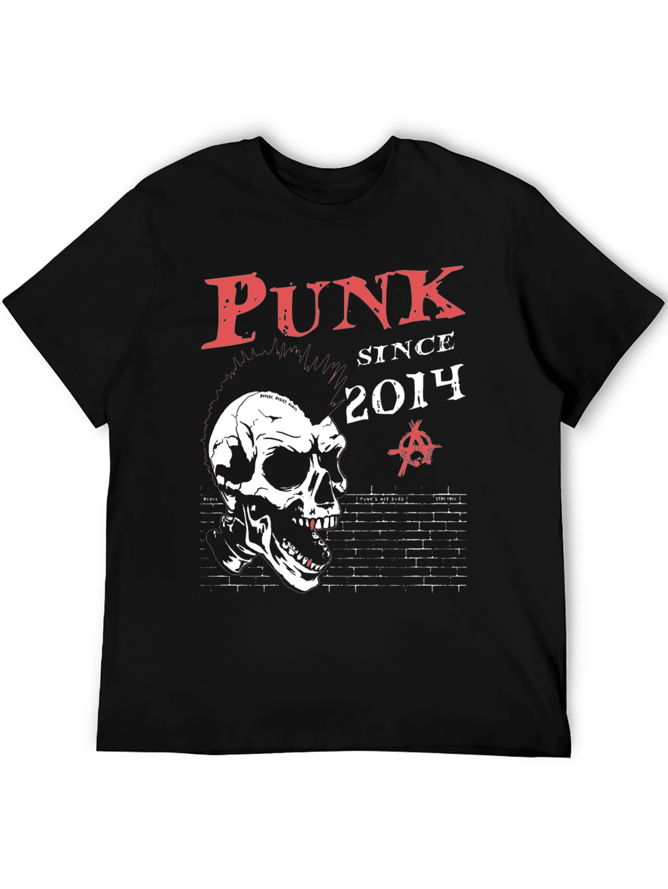 Punk Since 2014 Black T-Shirt