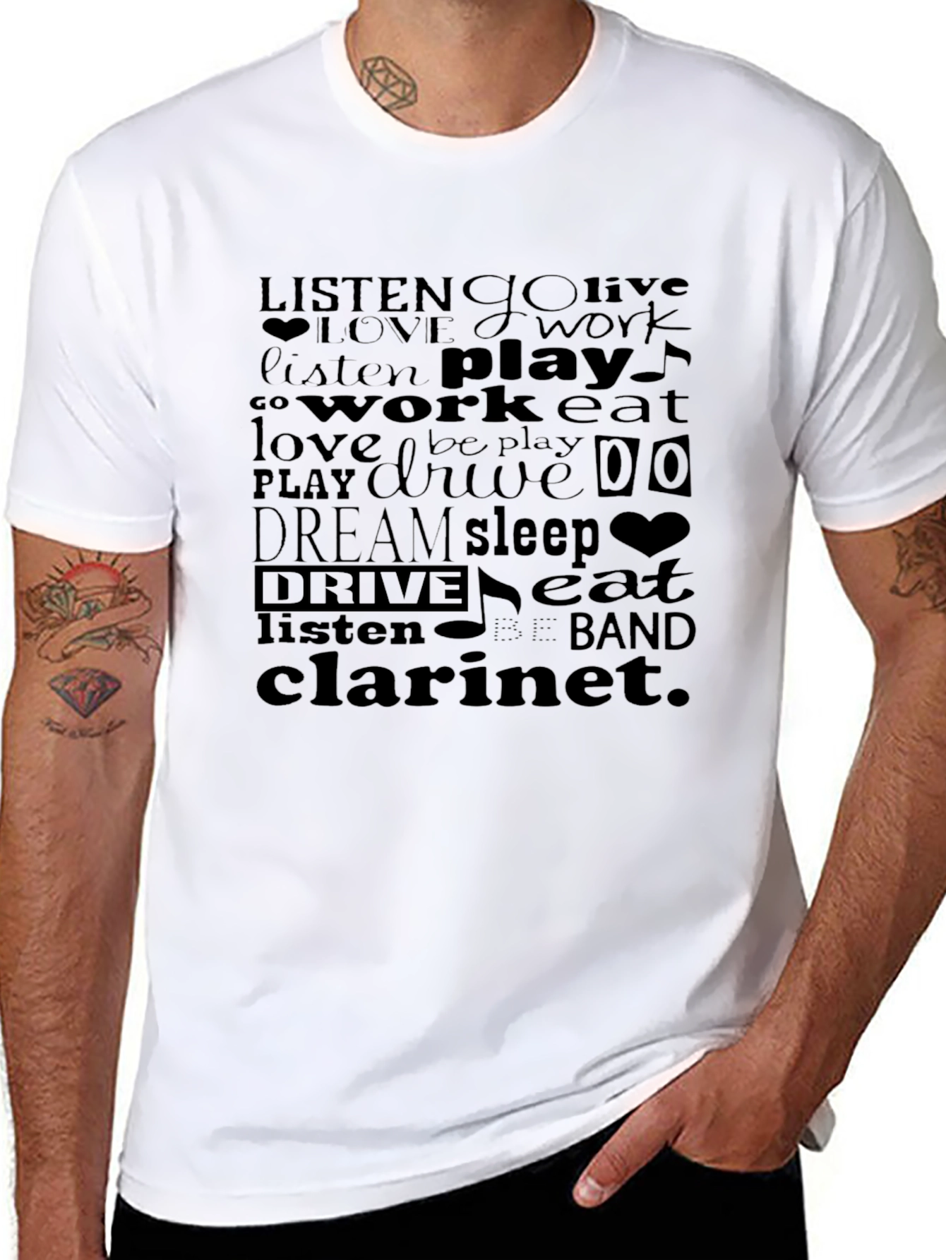 Musical Word Art T-Shirt
