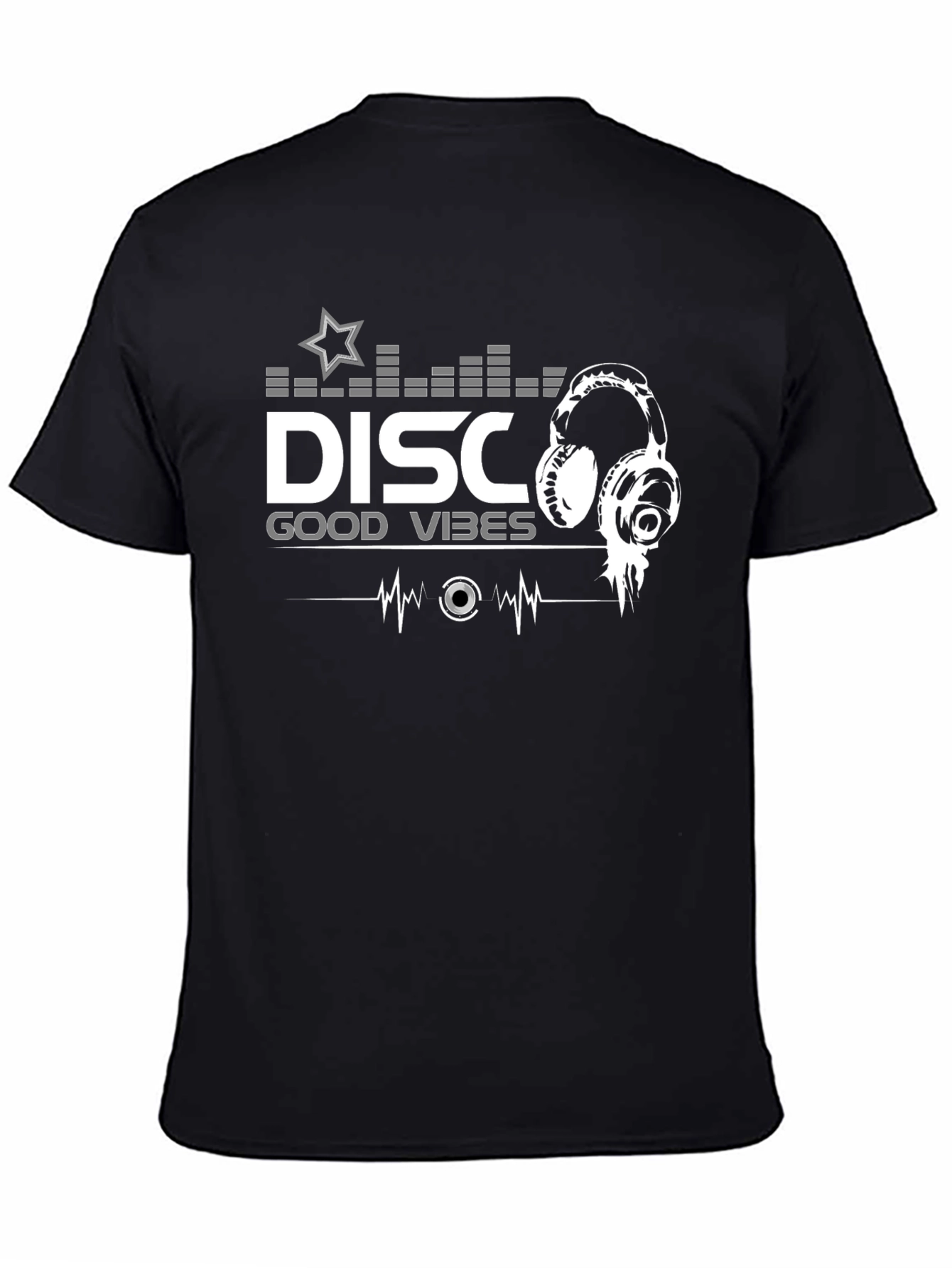 Disco Good Vibes Black T-Shirt