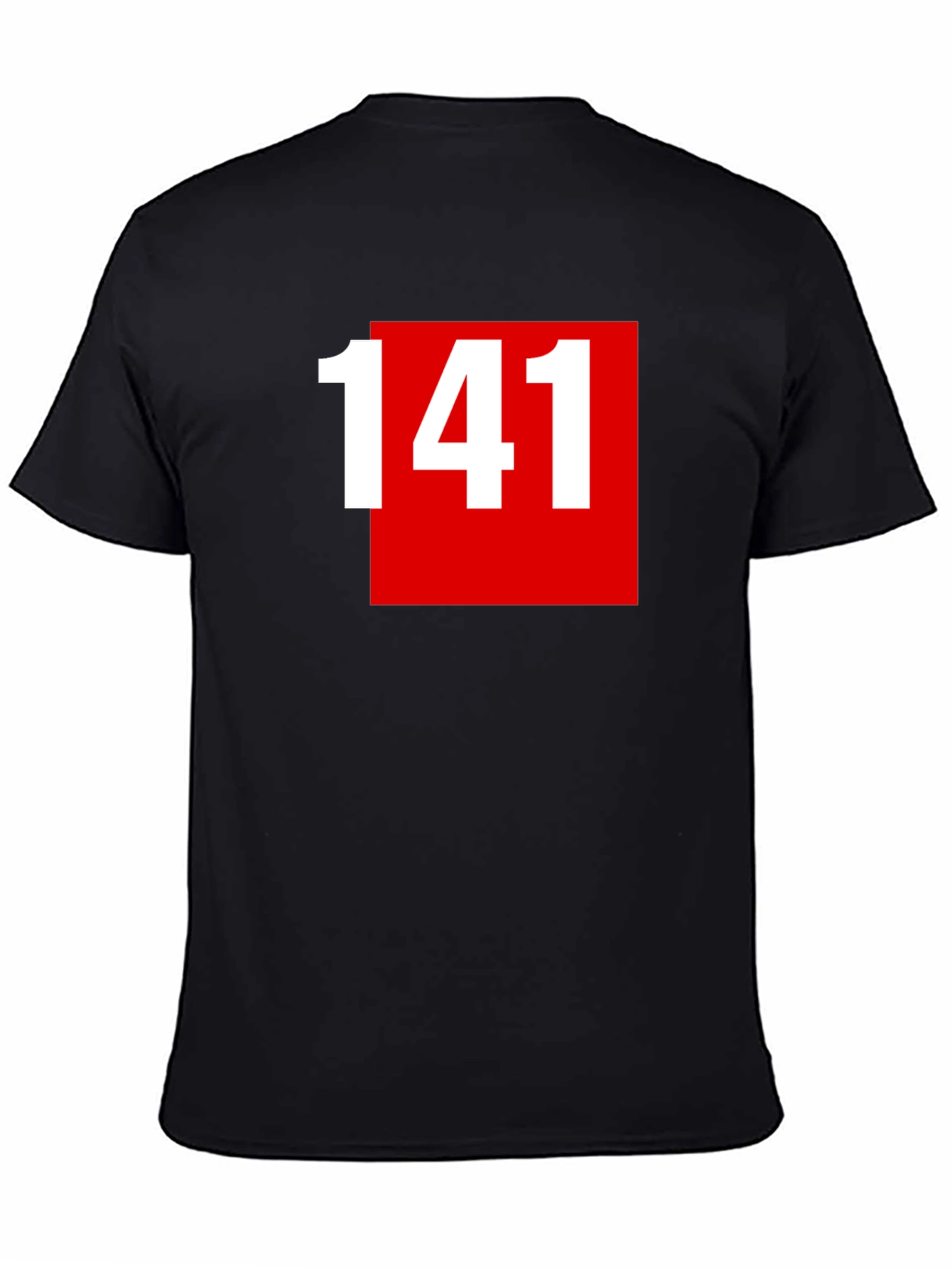 141 Graphic Tee - Bold Red Square