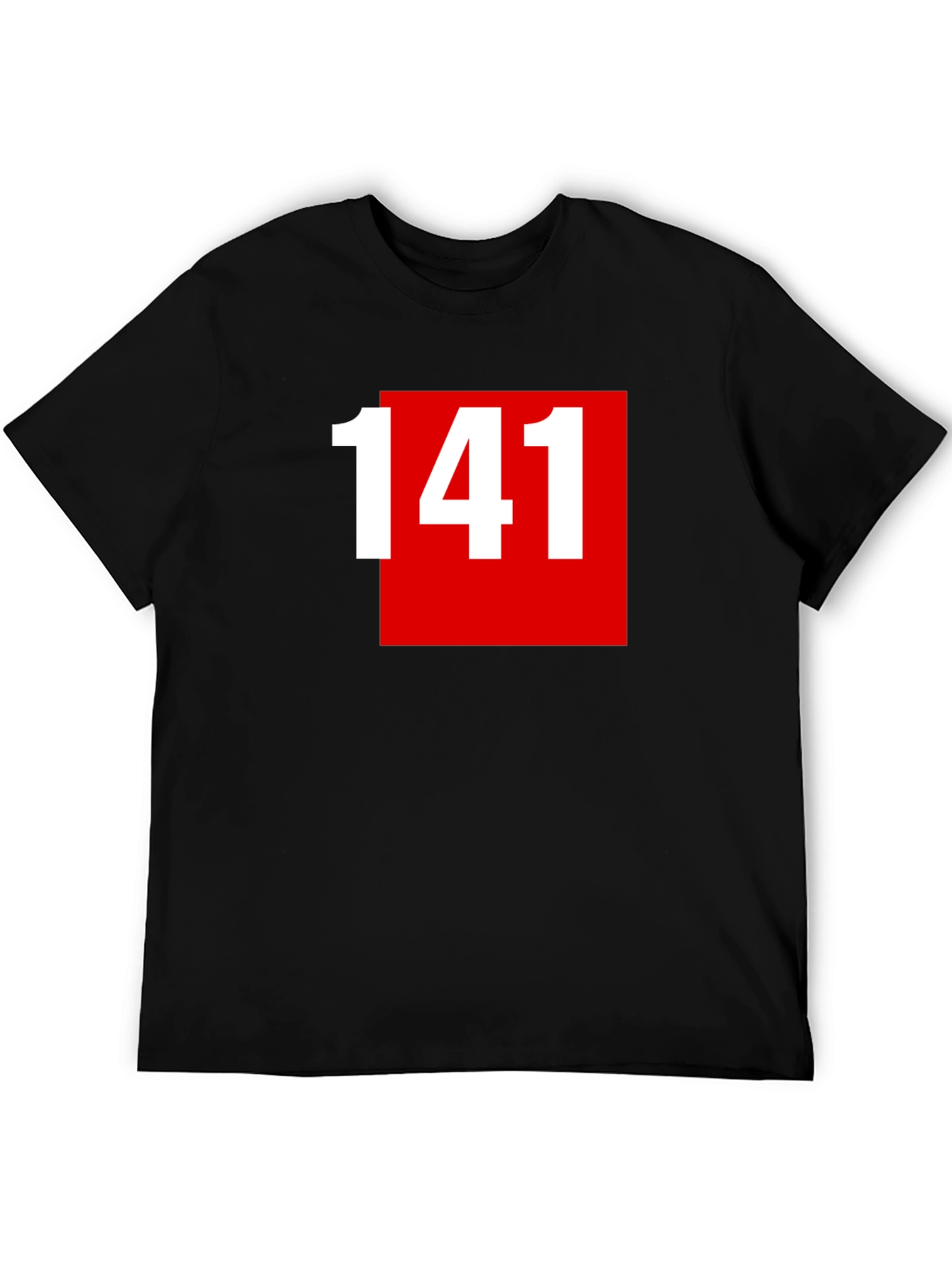 141 Graphic Tee - Bold Red Square