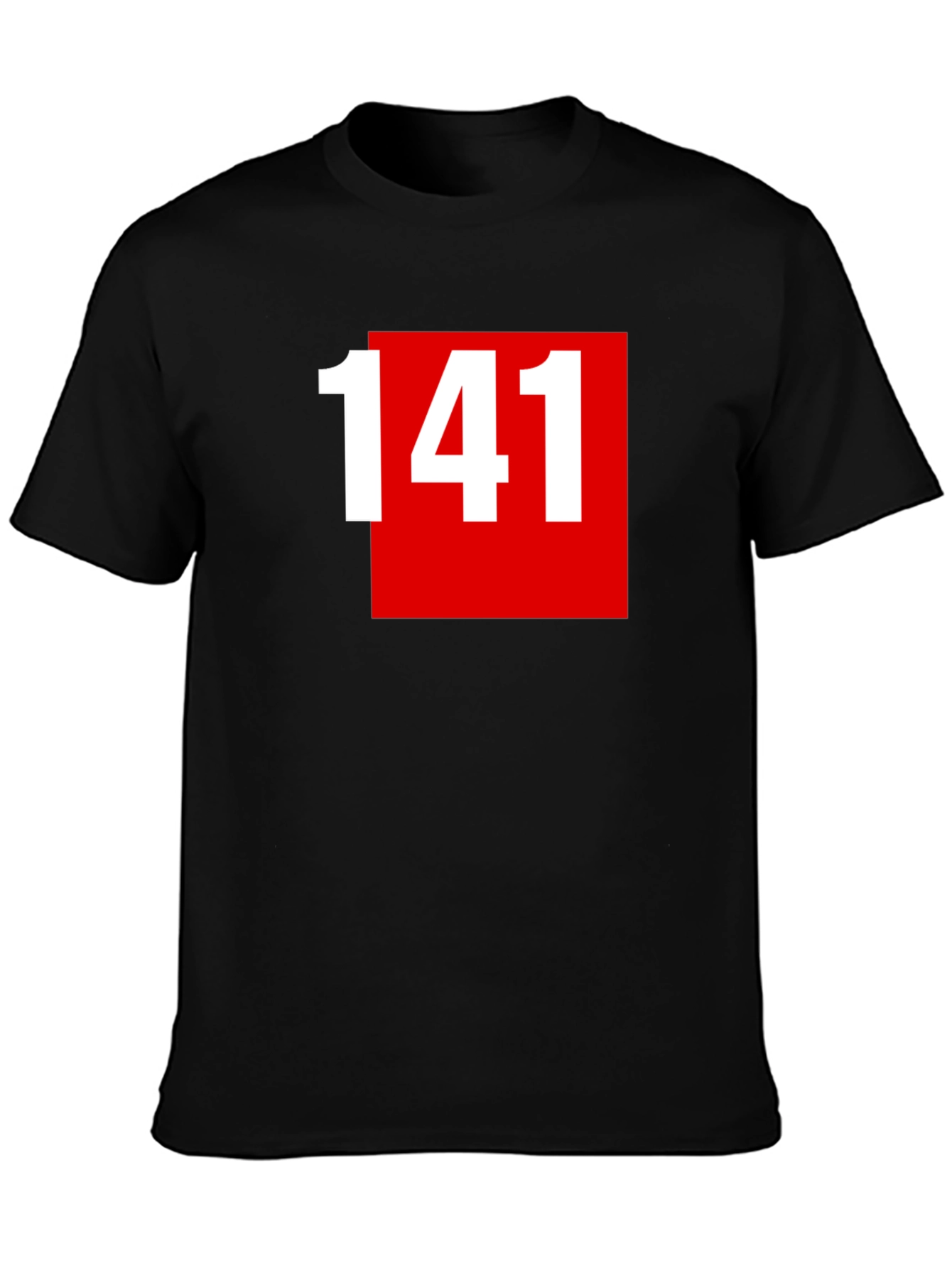 141 Graphic Tee - Bold Red Square