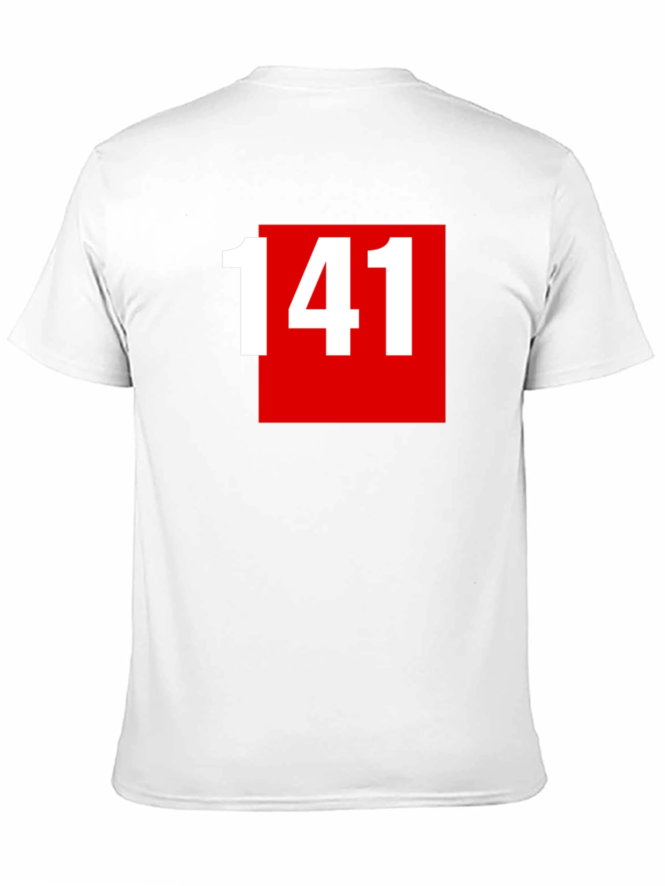 141 Graphic Tee - Bold Red Square