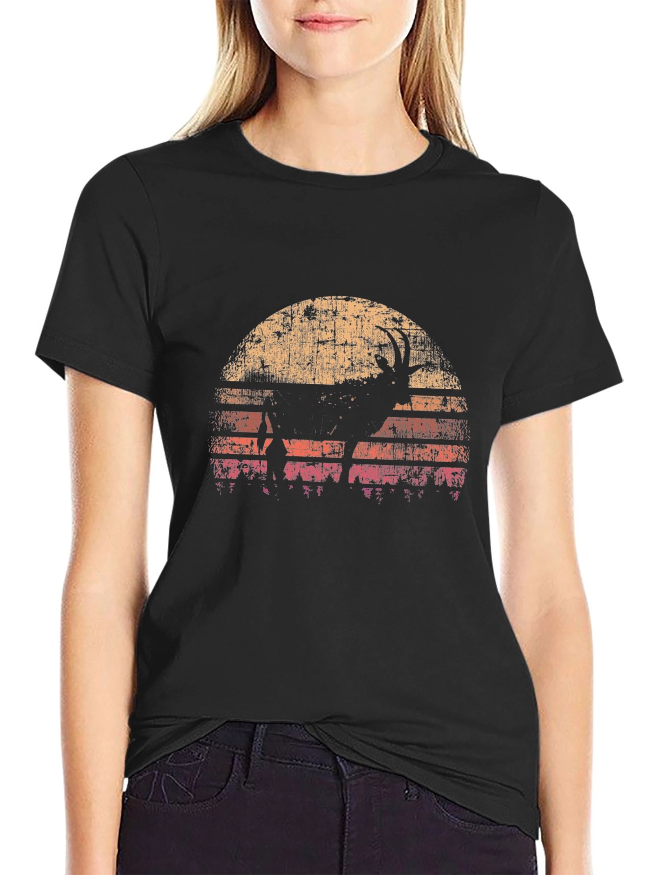 Retro Goat Silhouette T-Shirt