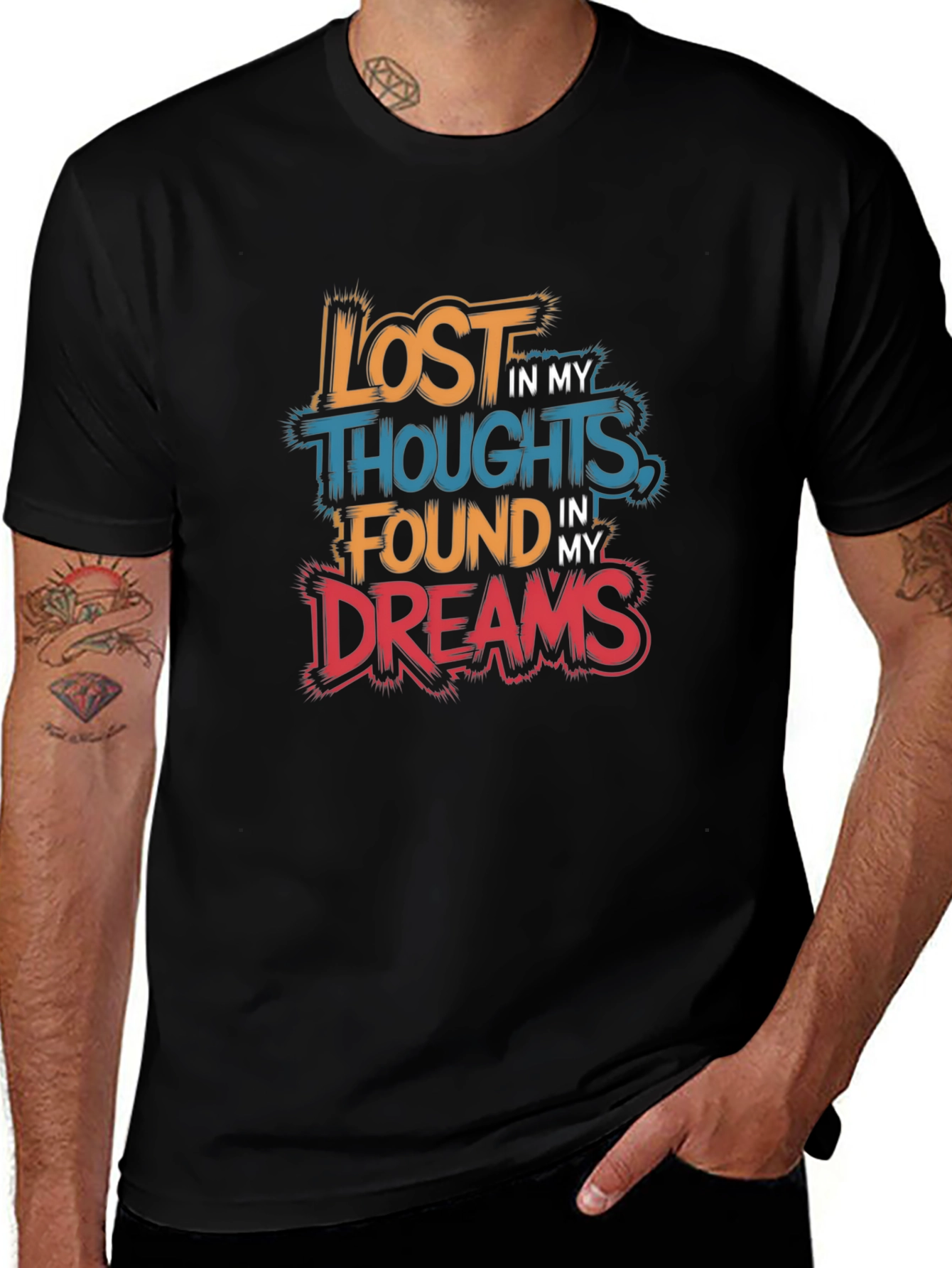Lost in Thoughts Found in Dreams Graphic Tee