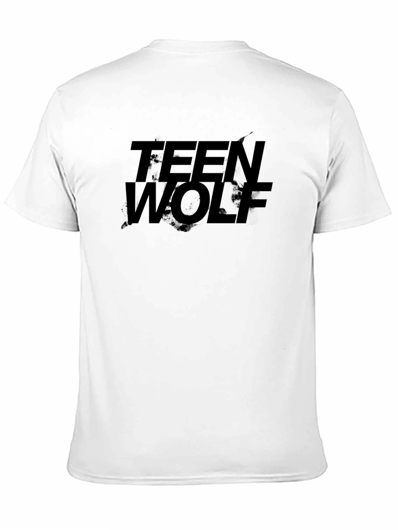 Teen Wolf Graphic Print Black T-Shirt
