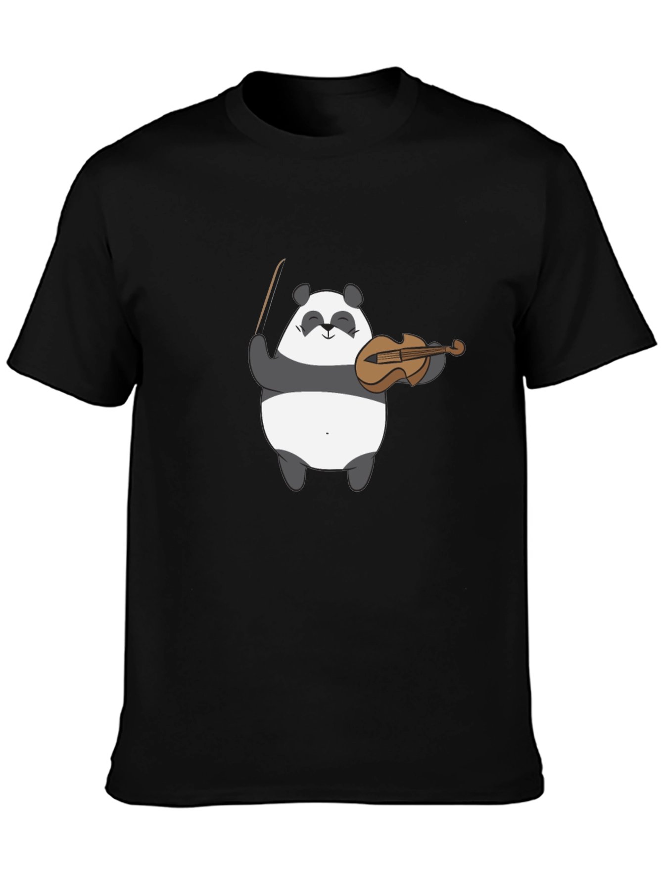 Panda Violinist Graphic Tee - Cute Musical T-Shirt