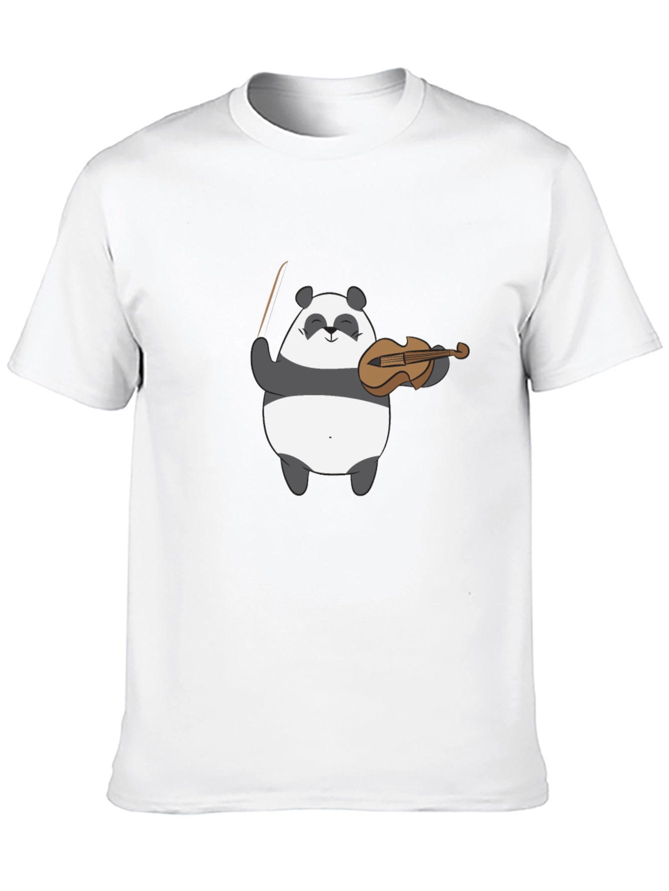 Panda Violinist Graphic Tee - Cute Musical T-Shirt
