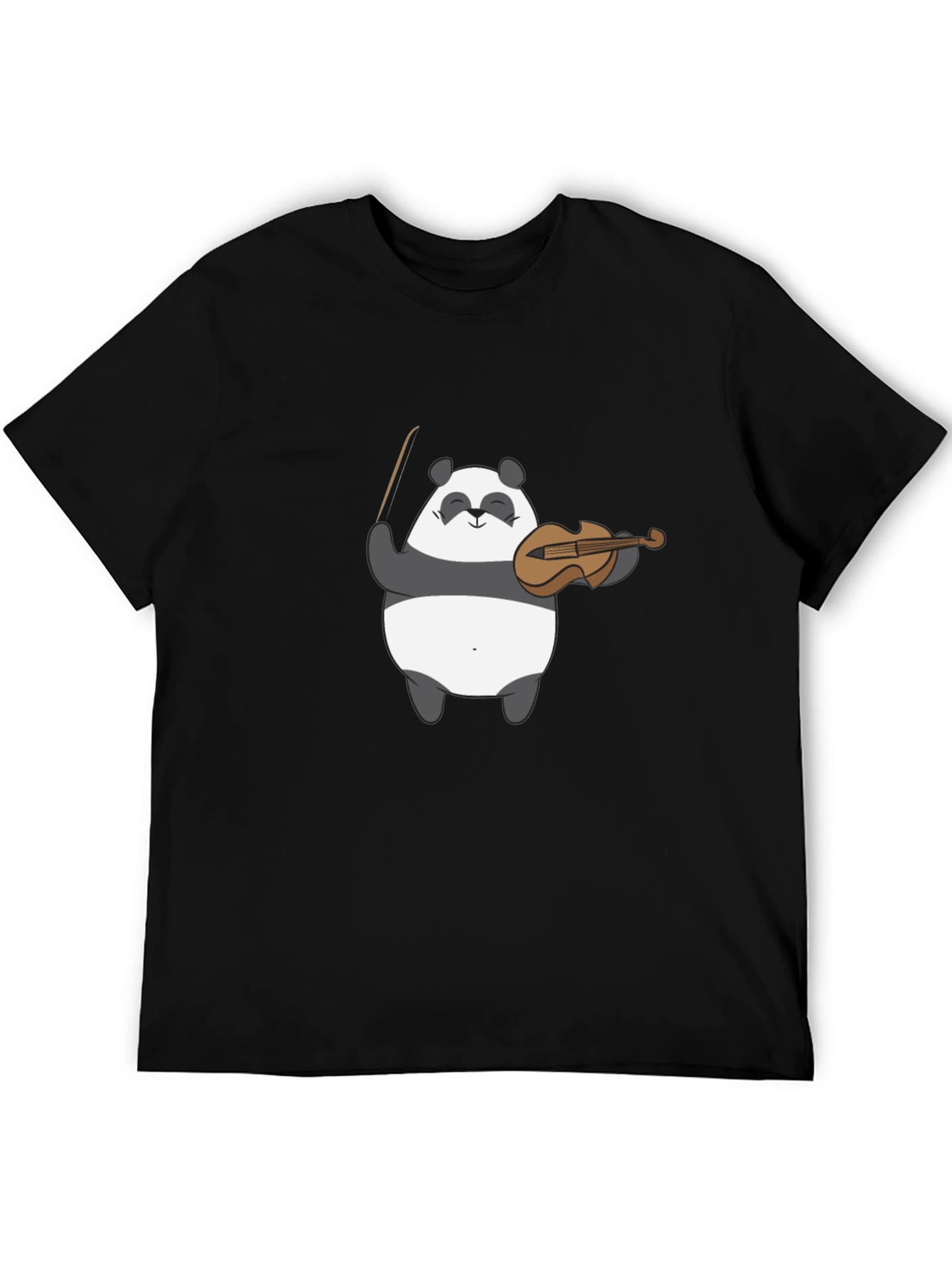 Panda Violinist Graphic Tee - Cute Musical T-Shirt