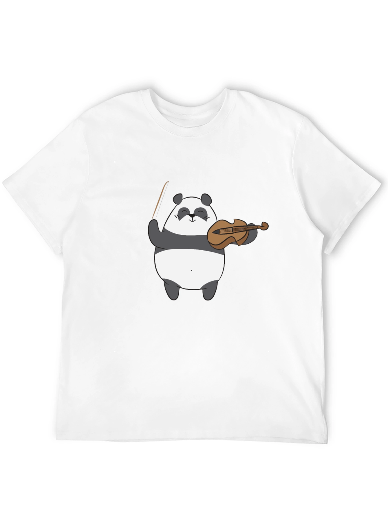 Panda Violinist Graphic Tee - Cute Musical T-Shirt